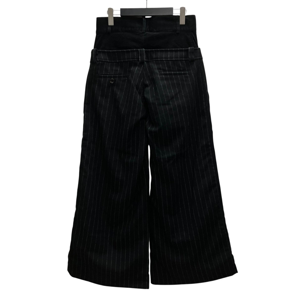 DOUBULE TROUSER PANTドッキングストライプパンツ