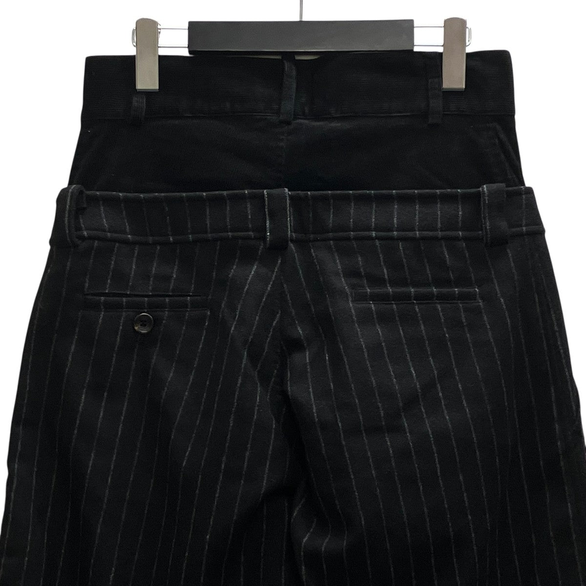 DOUBULE TROUSER PANTドッキングストライプパンツ