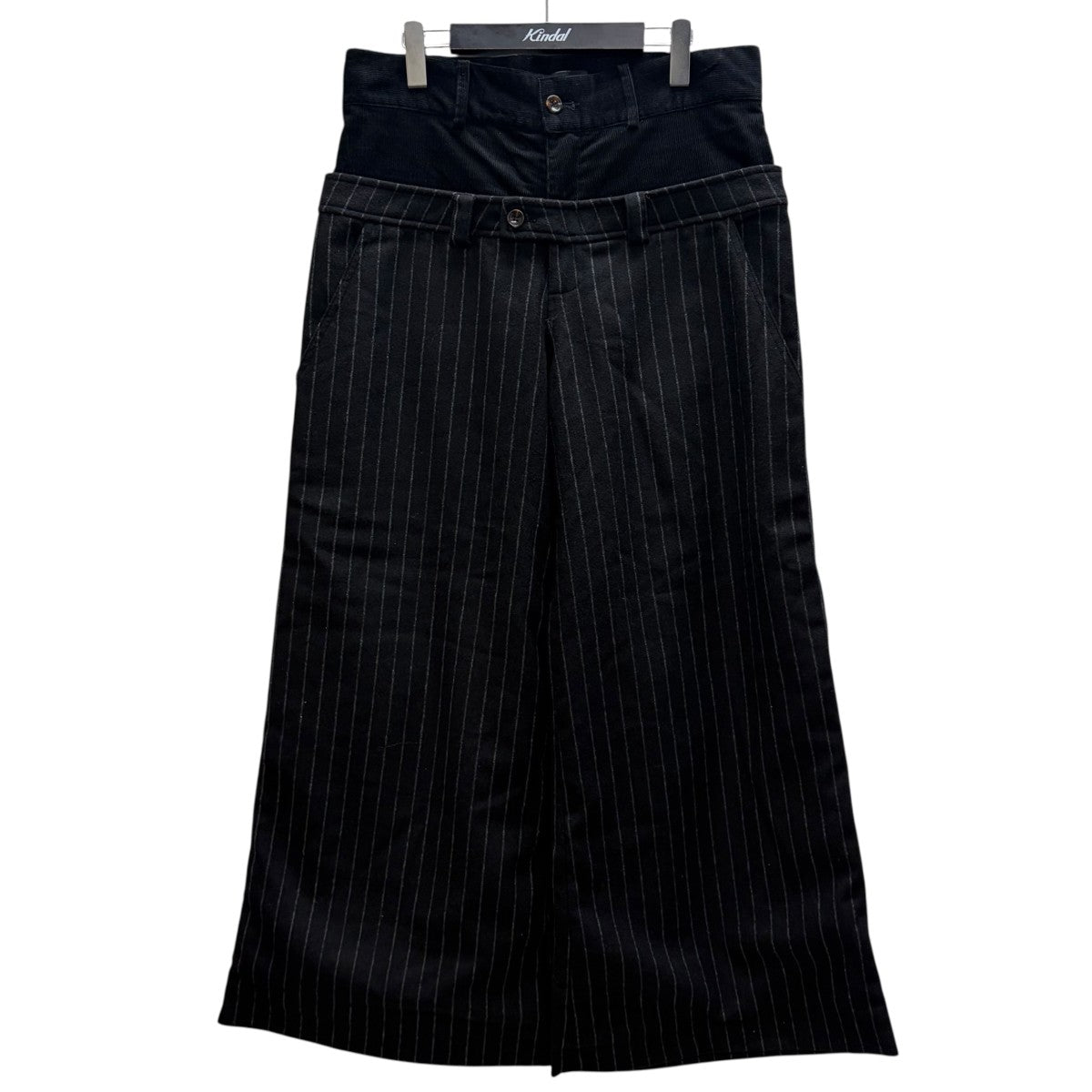 DOUBULE TROUSER PANTドッキングストライプパンツ