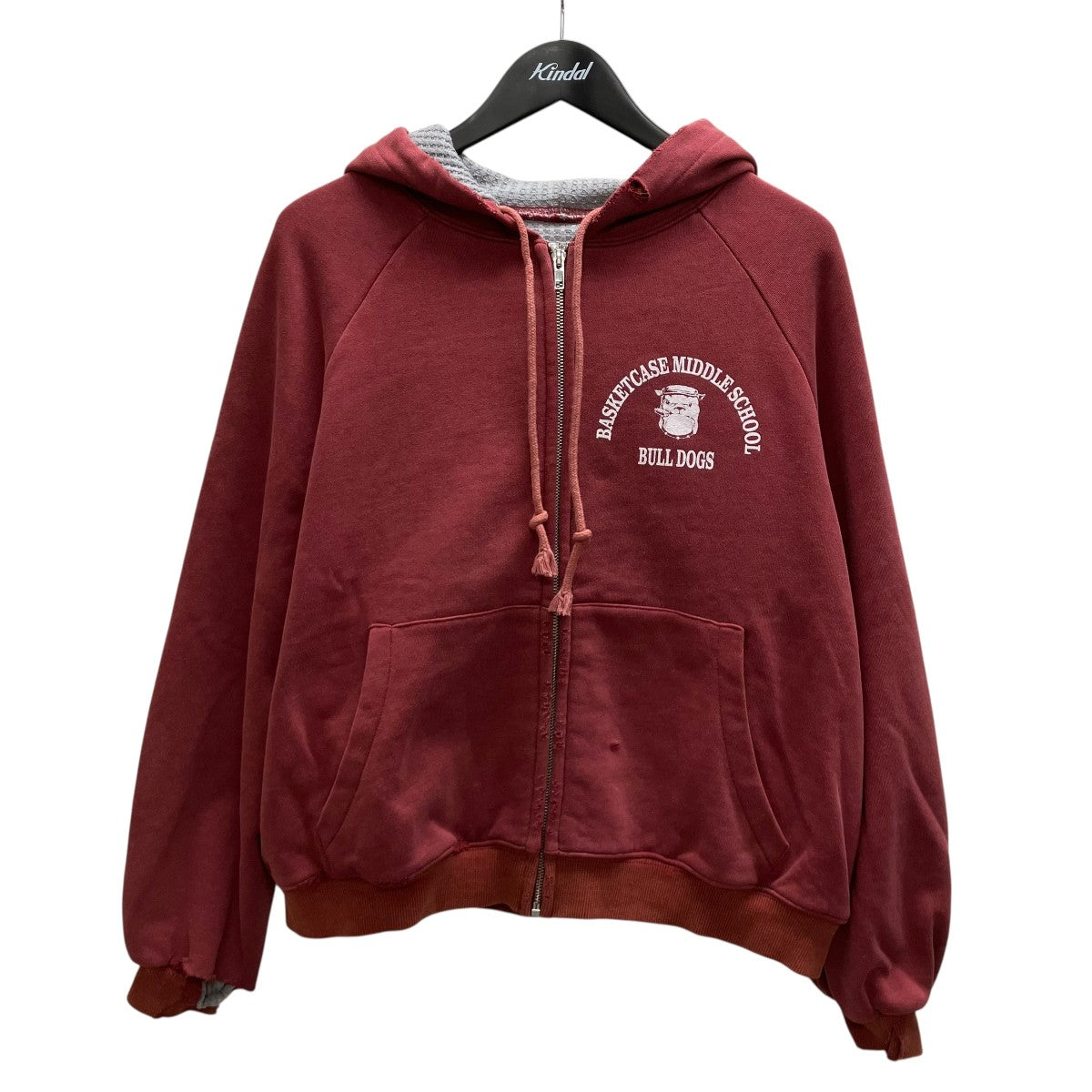 BULL DOG THERMAL LINED ZIP UP HOODIE PARKAジップパーカー