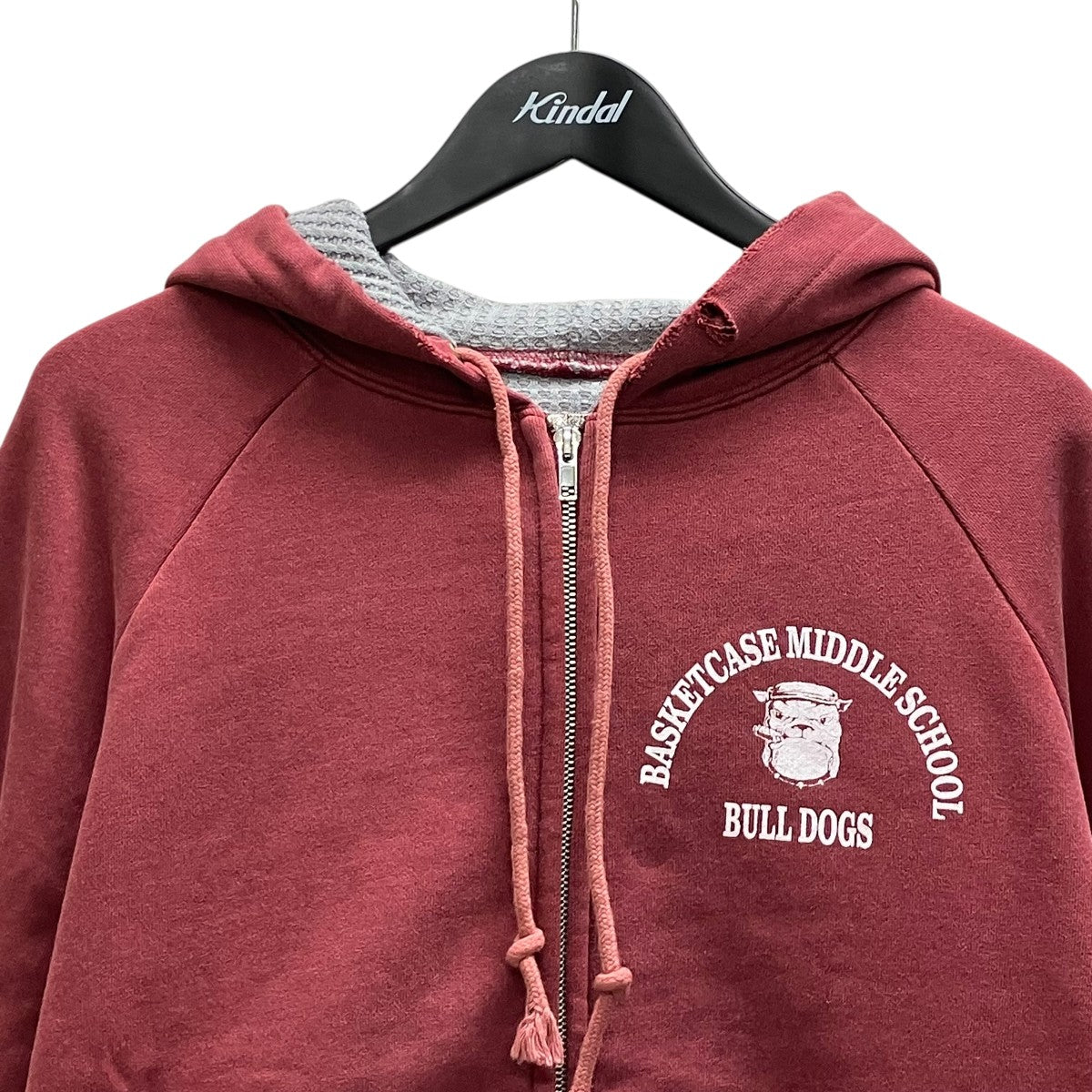 BULL DOG THERMAL LINED ZIP UP HOODIE PARKAジップパーカー