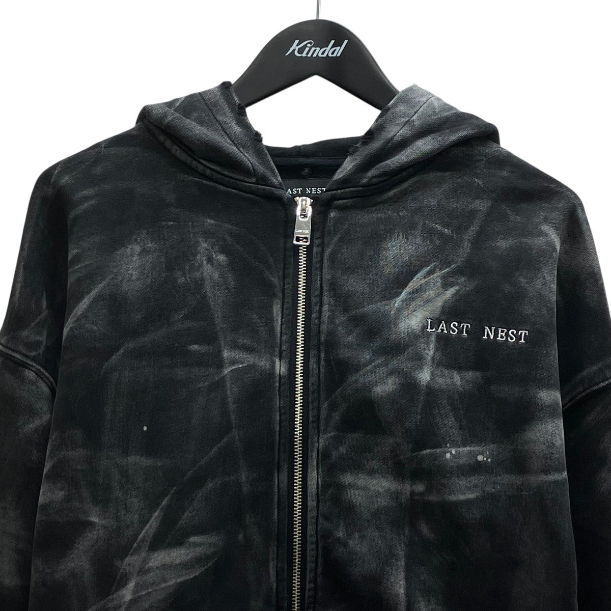 WASHED HOODIEウォッシュ加工ジップパーカー