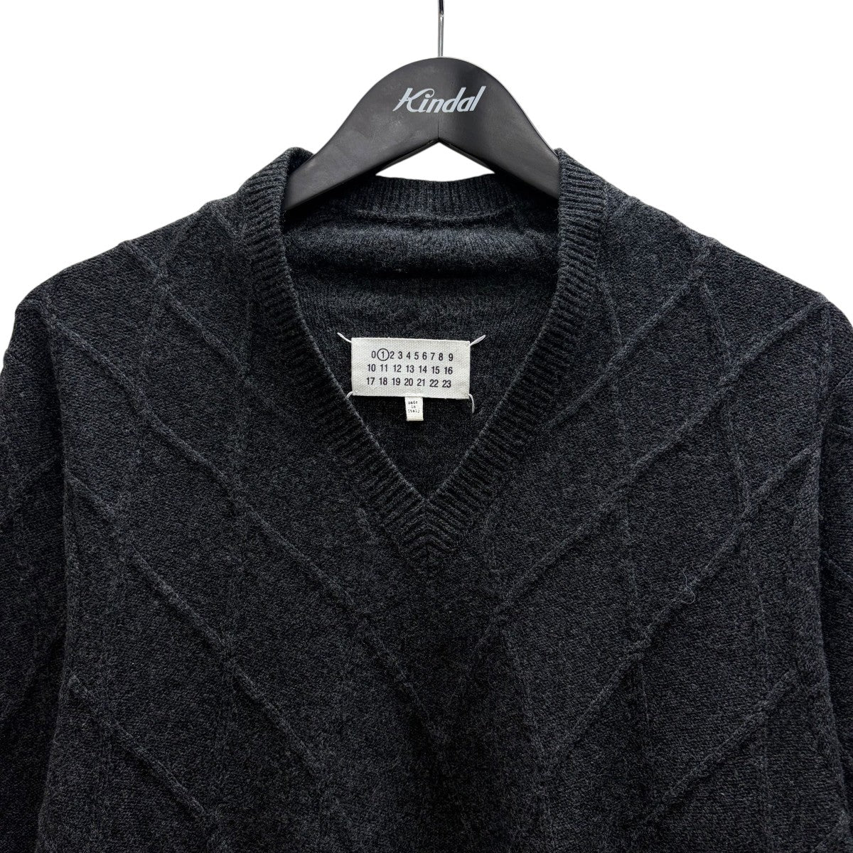 Maison Margiela(メゾンマルジェラ) Vネックニット S31HA0637 グレー