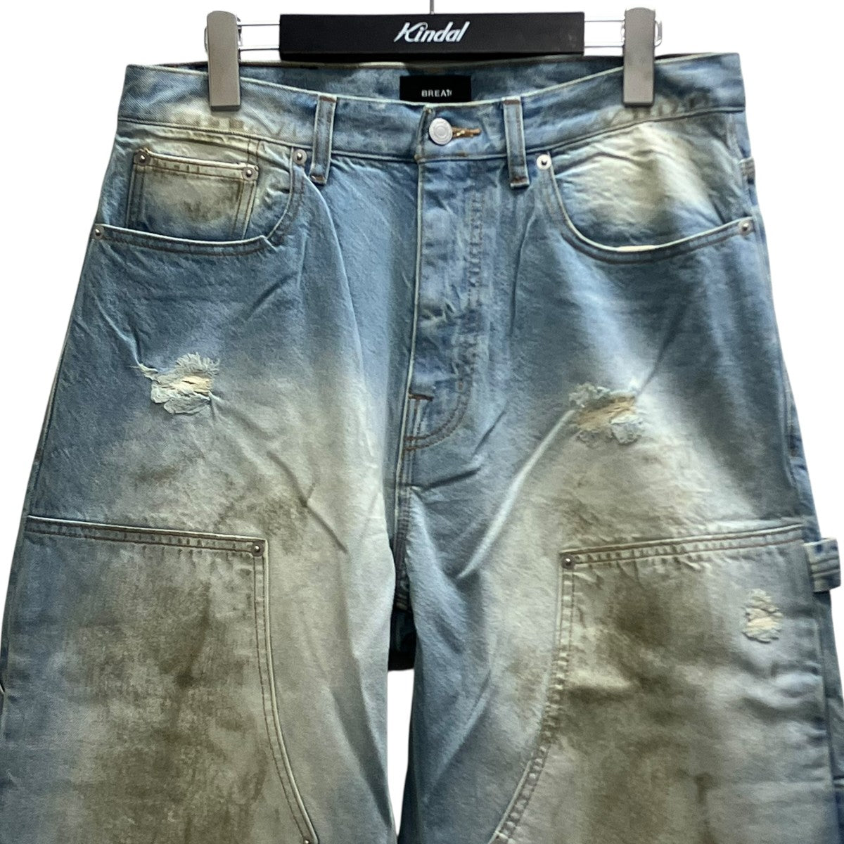 26SS COATING DOUBLE KNEE DENIM PANTS   IND コーティングダブルニーデニムパンツ