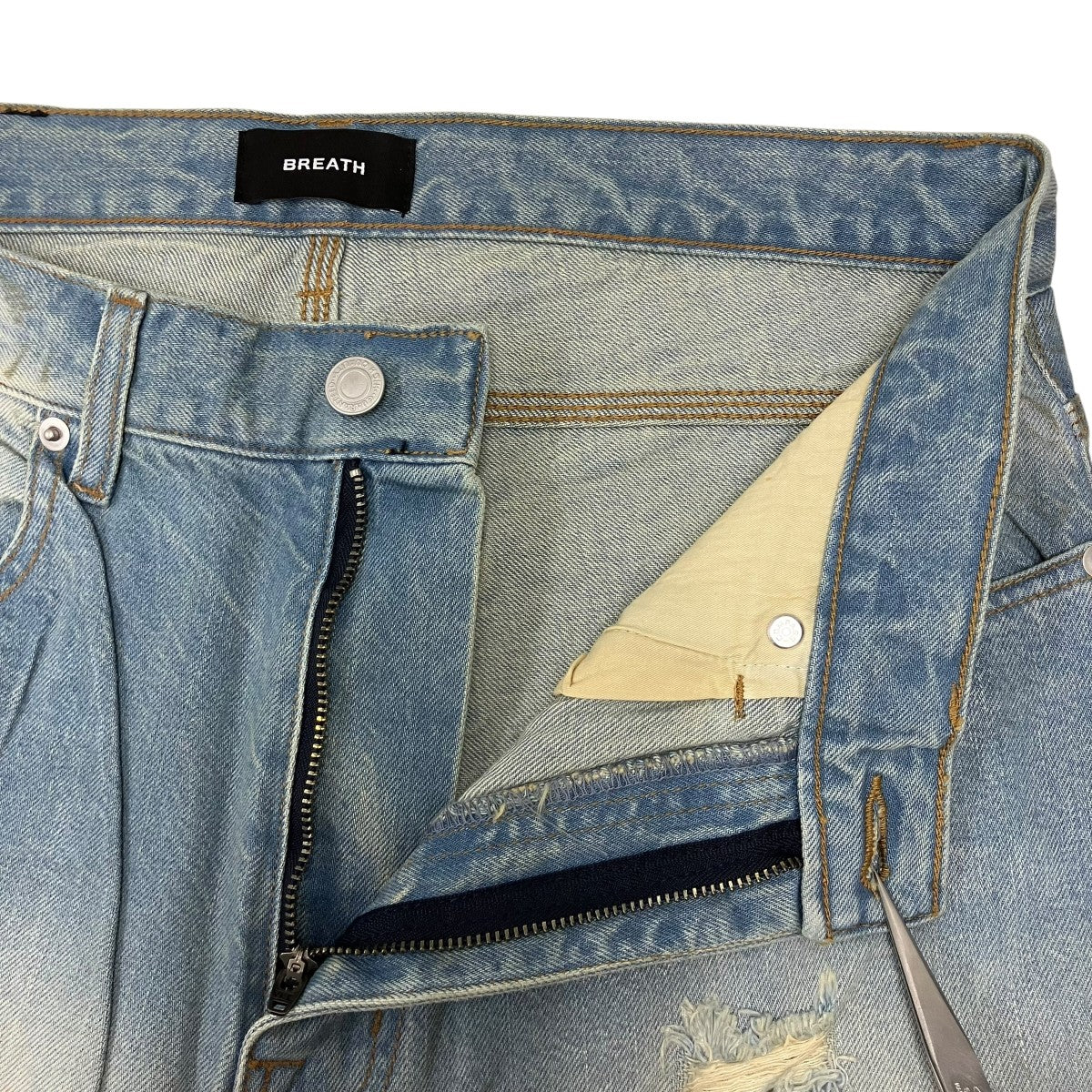26SS COATING DOUBLE KNEE DENIM PANTS   IND コーティングダブルニーデニムパンツ