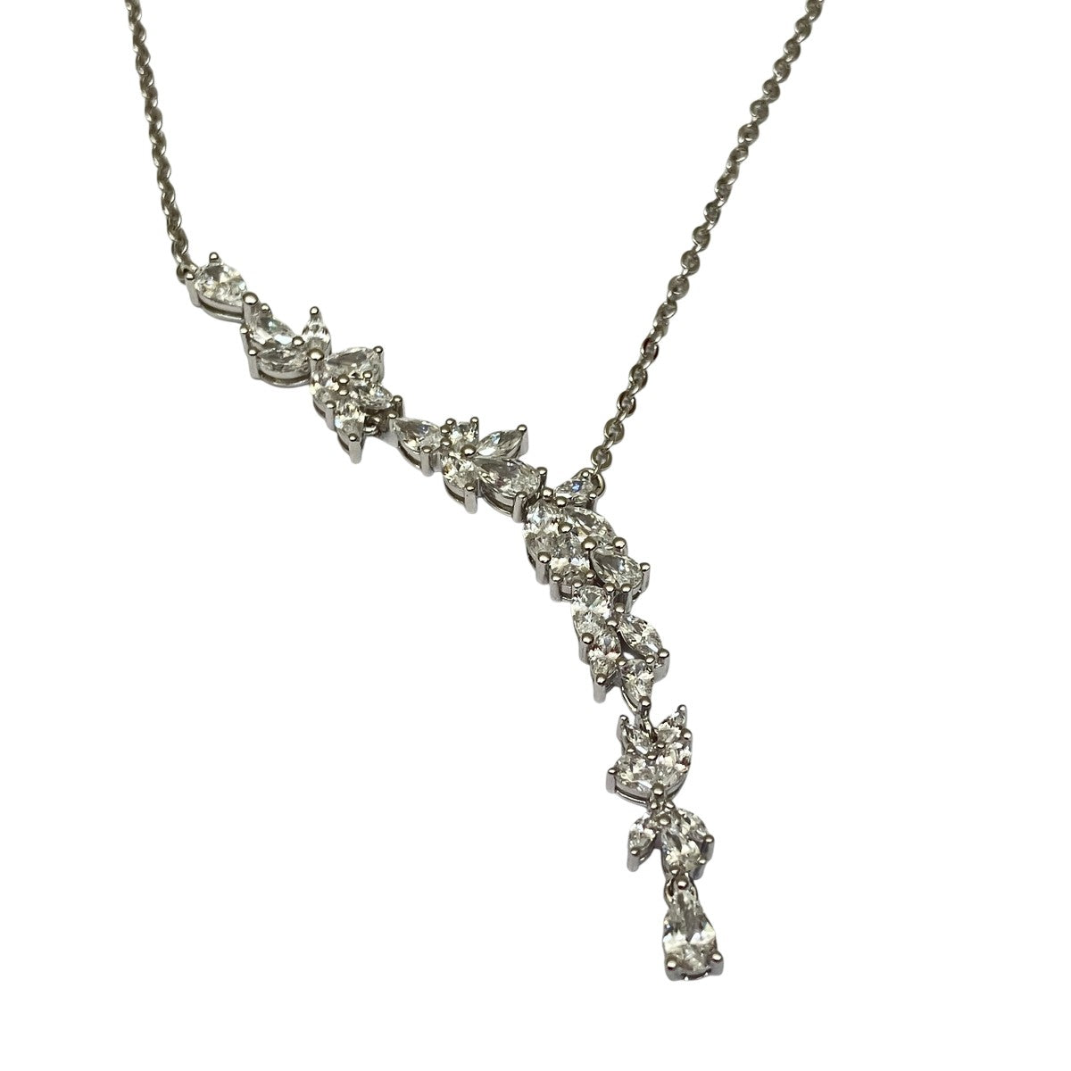 FANCIME 藤の花フラワードロップYスターリングシルバーネックレス 古着・中古-2枚目のアイテム画像