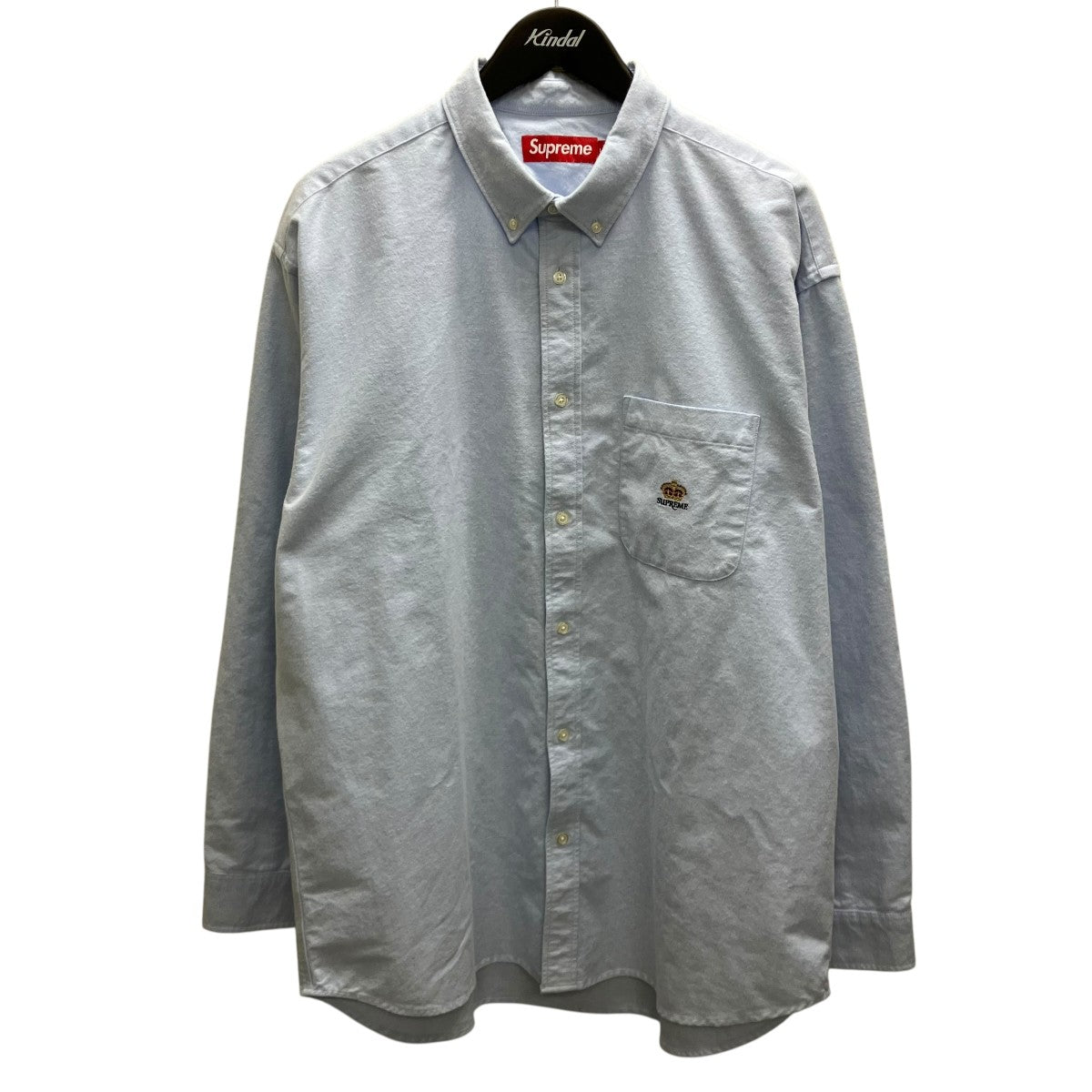 25AWLoose Fit Flannel Oxford Shirt Light Blue 長袖シャツ