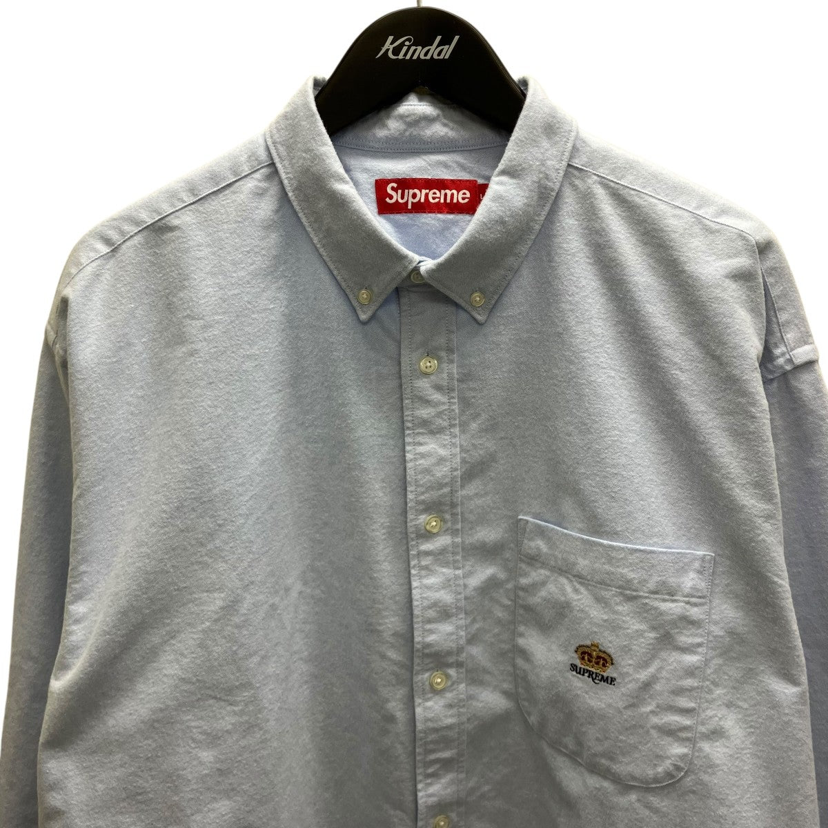 25AWLoose Fit Flannel Oxford Shirt Light Blue 長袖シャツ