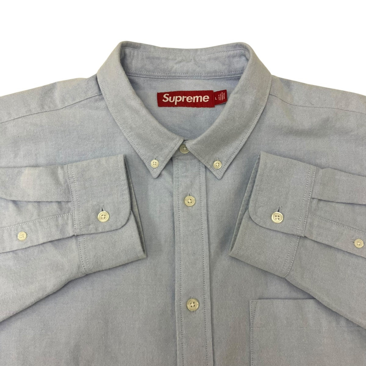 25AWLoose Fit Flannel Oxford Shirt Light Blue 長袖シャツ