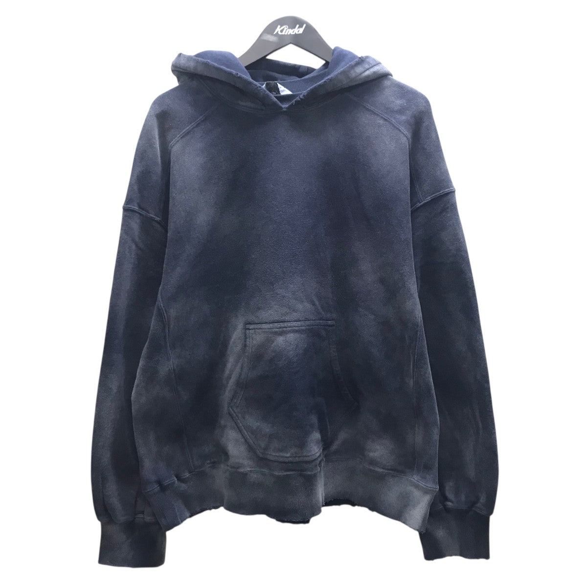 SWITCHING HOODIE ユーズド加工パーカー