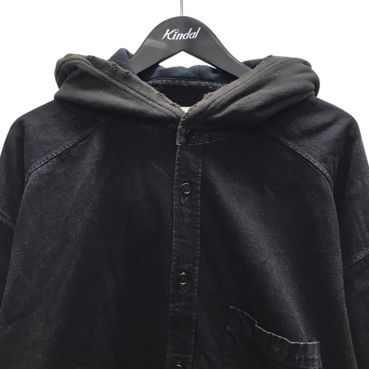 DENIM HOODIE SHIRT フーデットシャツ