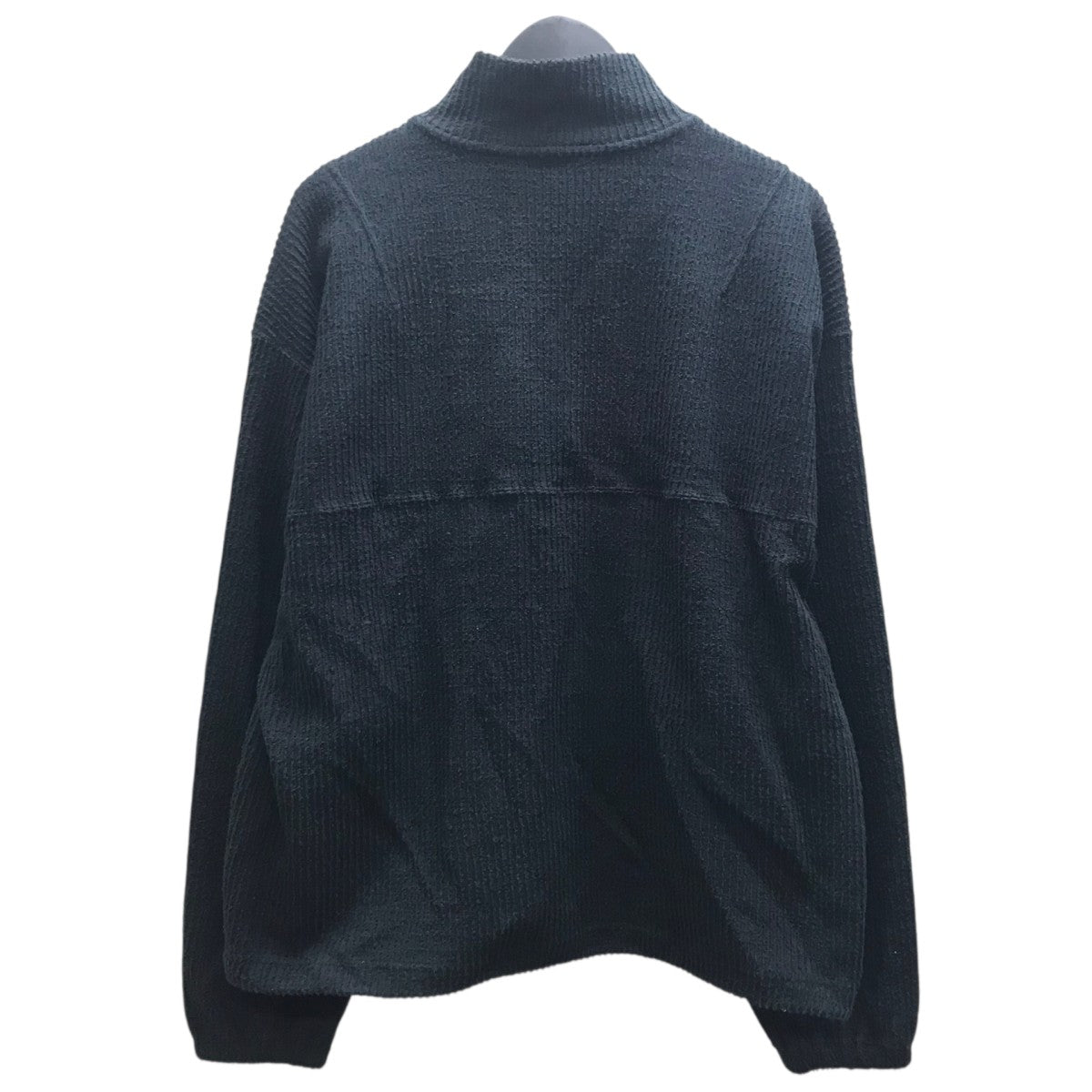 CUT STRIPE HALF ZIP PULL OVER SHIRT ハーフジップシャツ