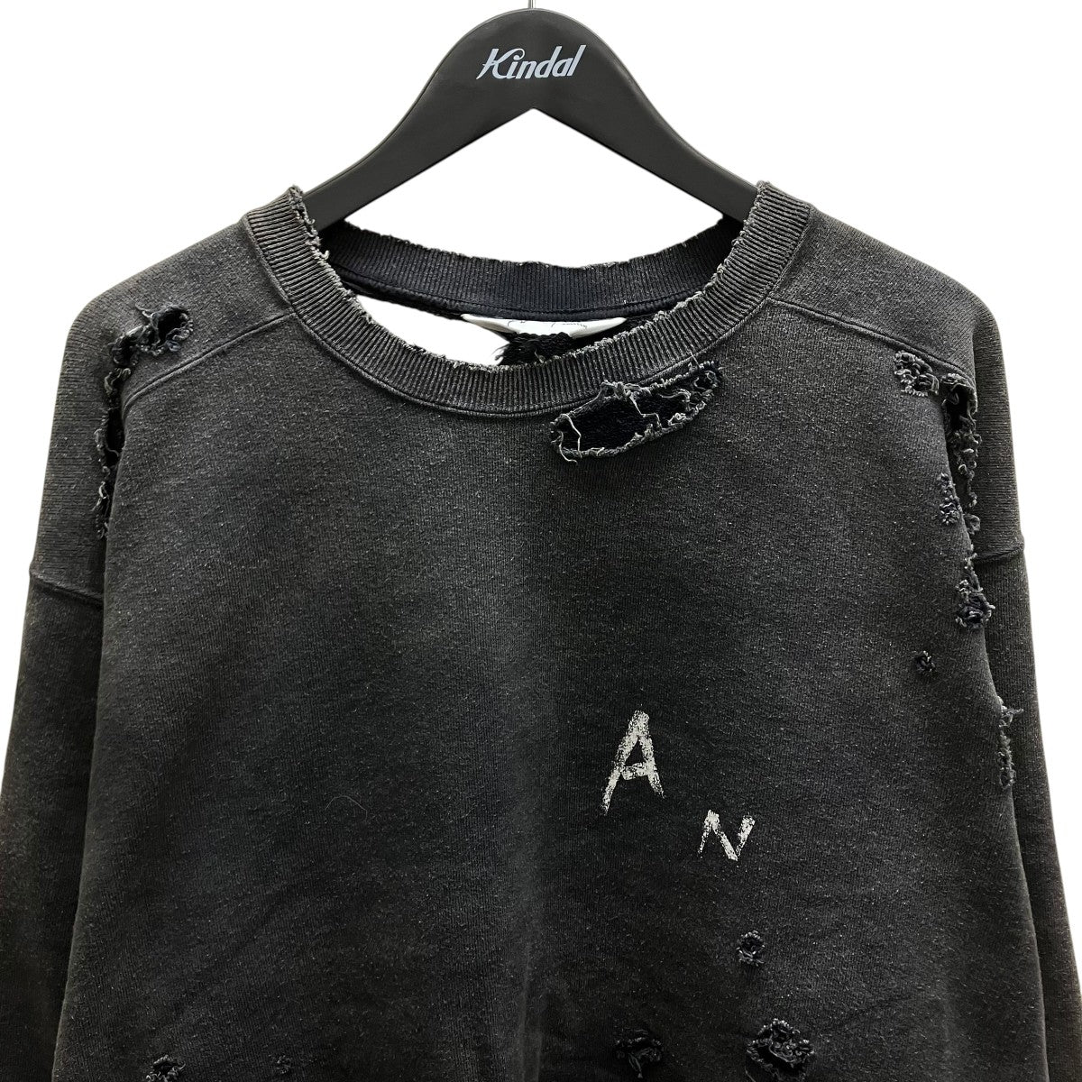 CRASH UNEVEN OVER SWEAT SHIRT ダメージ加工スウェット