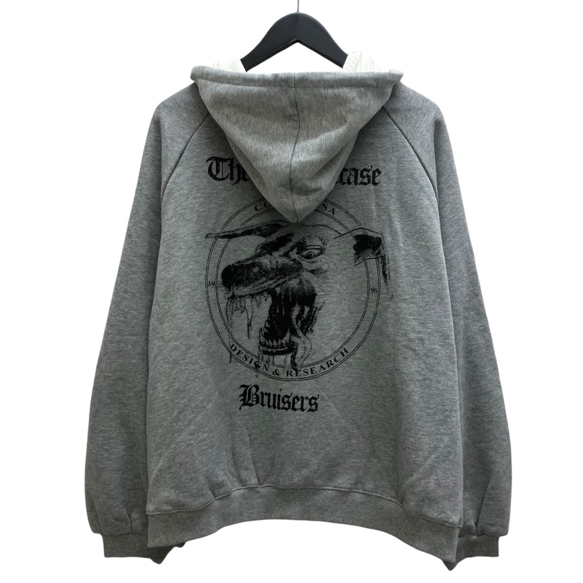 THERMAL LINED ZIP   GREYジップパーカー