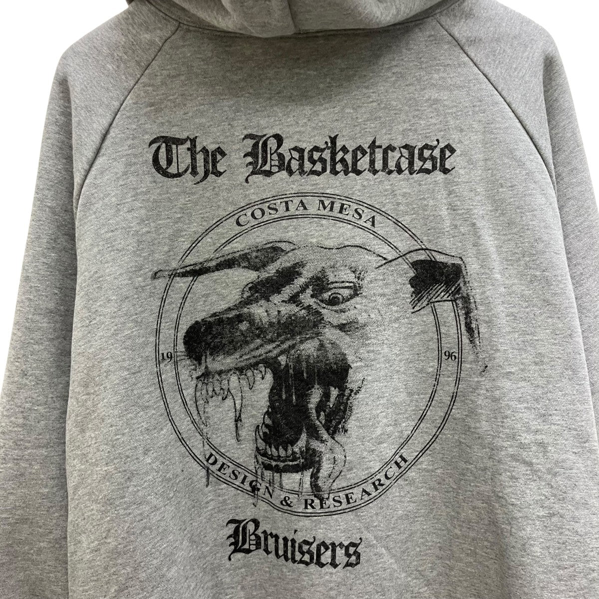 THERMAL LINED ZIP   GREYジップパーカー