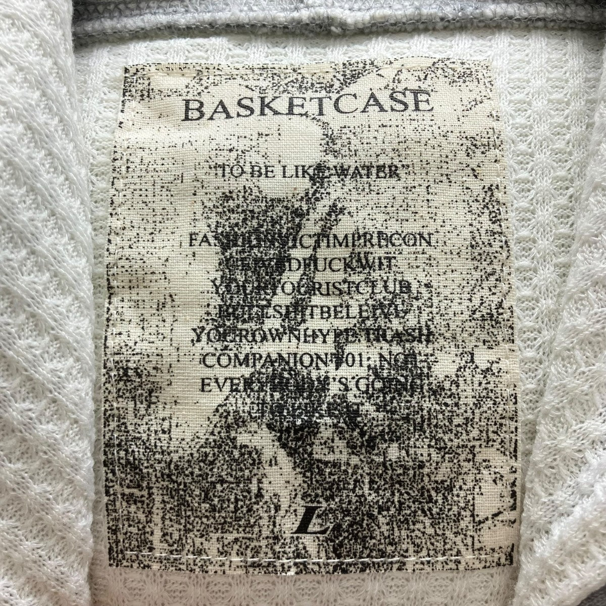 THERMAL LINED ZIP   GREYジップパーカー