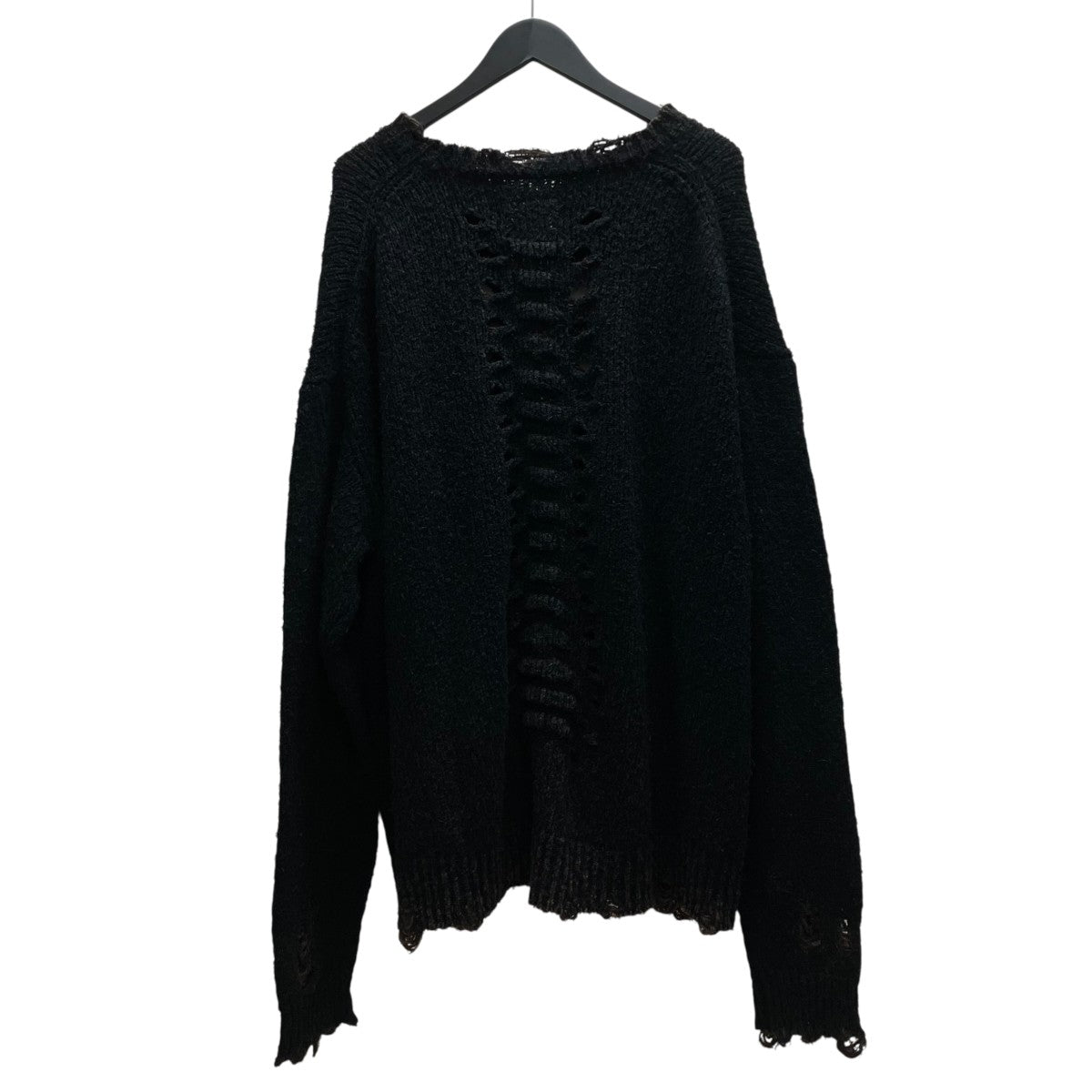 doublet RIB ＆ SPINE KNIT PULLOVER BLK リブ＆スパイン ニット プルオーバー 古着・中古-2枚目のアイテム画像