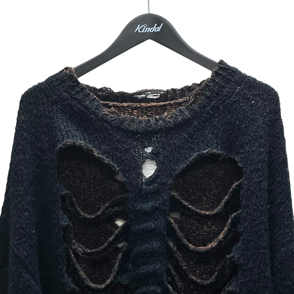 doublet RIB ＆ SPINE KNIT PULLOVER BLK リブ＆スパイン ニット プルオーバー 古着・中古-3枚目のアイテム画像