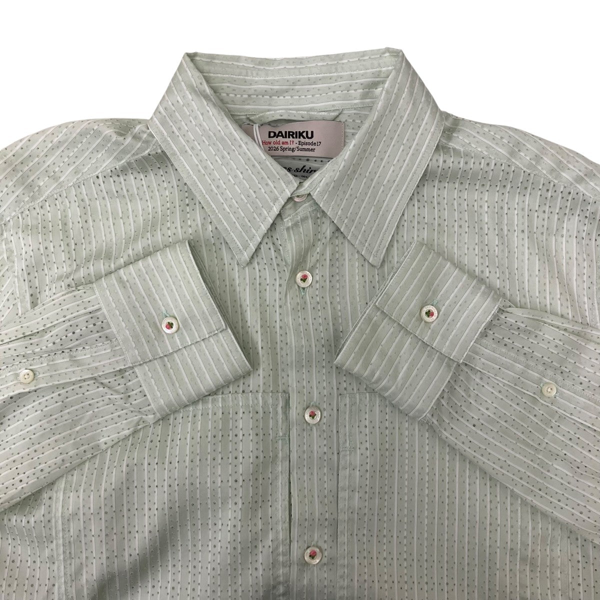 DAIRIKU(ダイリク) 26SSPARADOX Punching Stripe W PKT Dress L S
