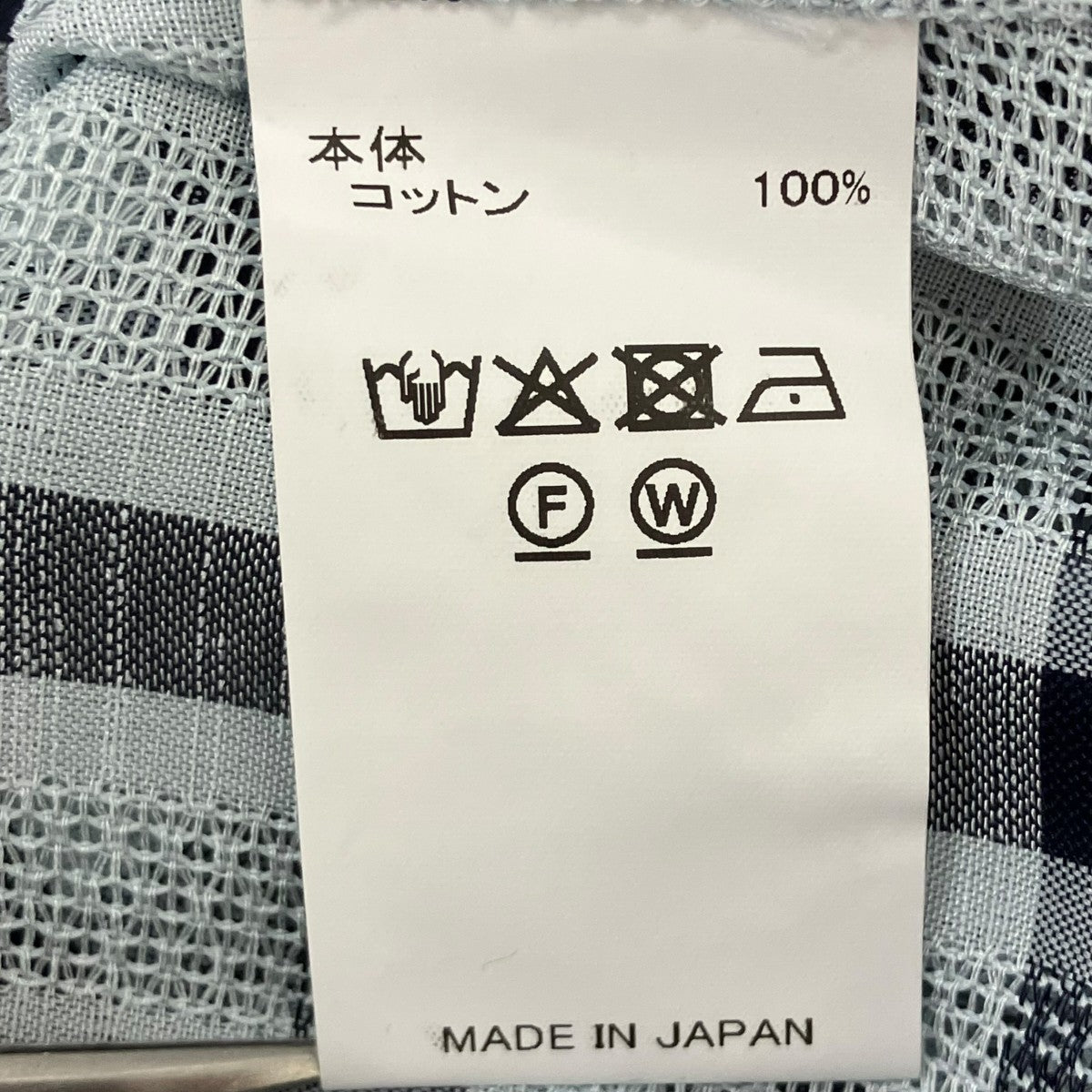 26SSLENO WEAVE W PKT DRESS H S SHIRT シースルーチェック半袖シャツ