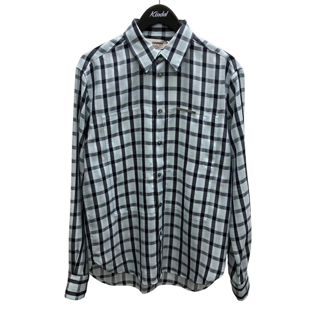 26SSLENO WEAVE W PKT DRESS L S SHIRT 長袖シャツ
