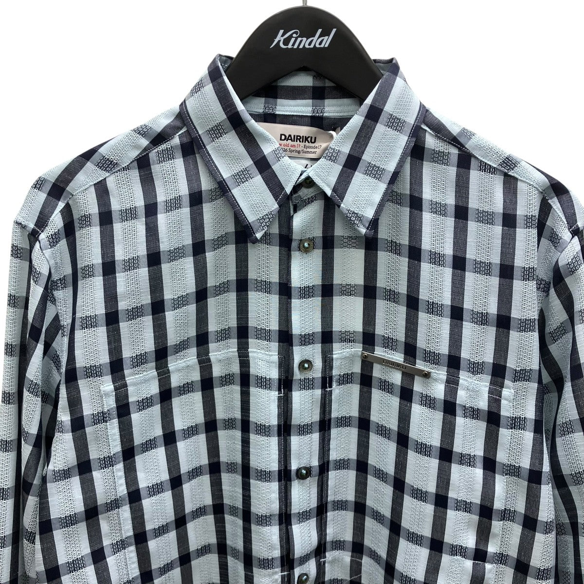26SSLENO WEAVE W PKT DRESS L S SHIRT 長袖シャツ