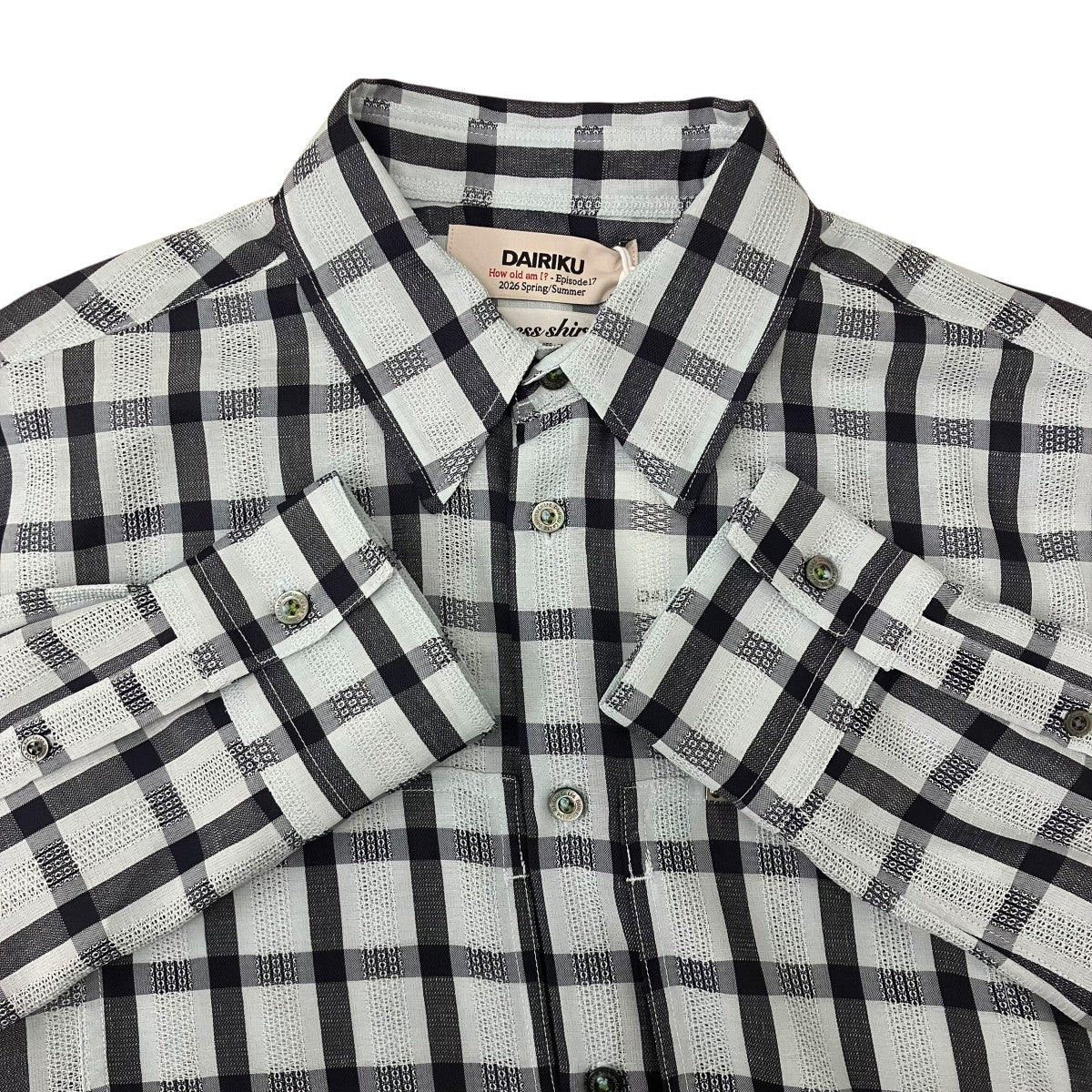 26SSLENO WEAVE W PKT DRESS L S SHIRT 長袖シャツ
