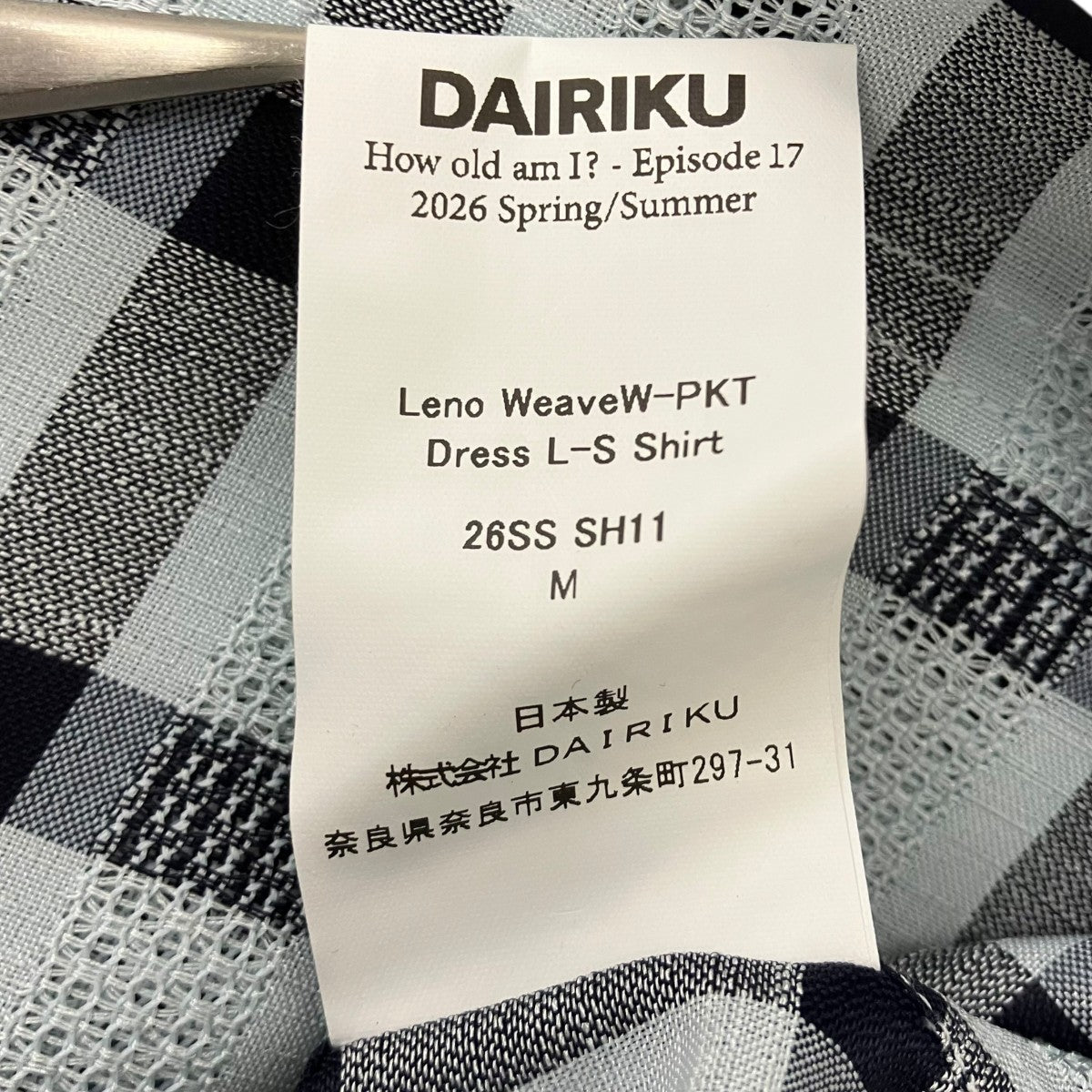26SSLENO WEAVE W PKT DRESS L S SHIRT 長袖シャツ
