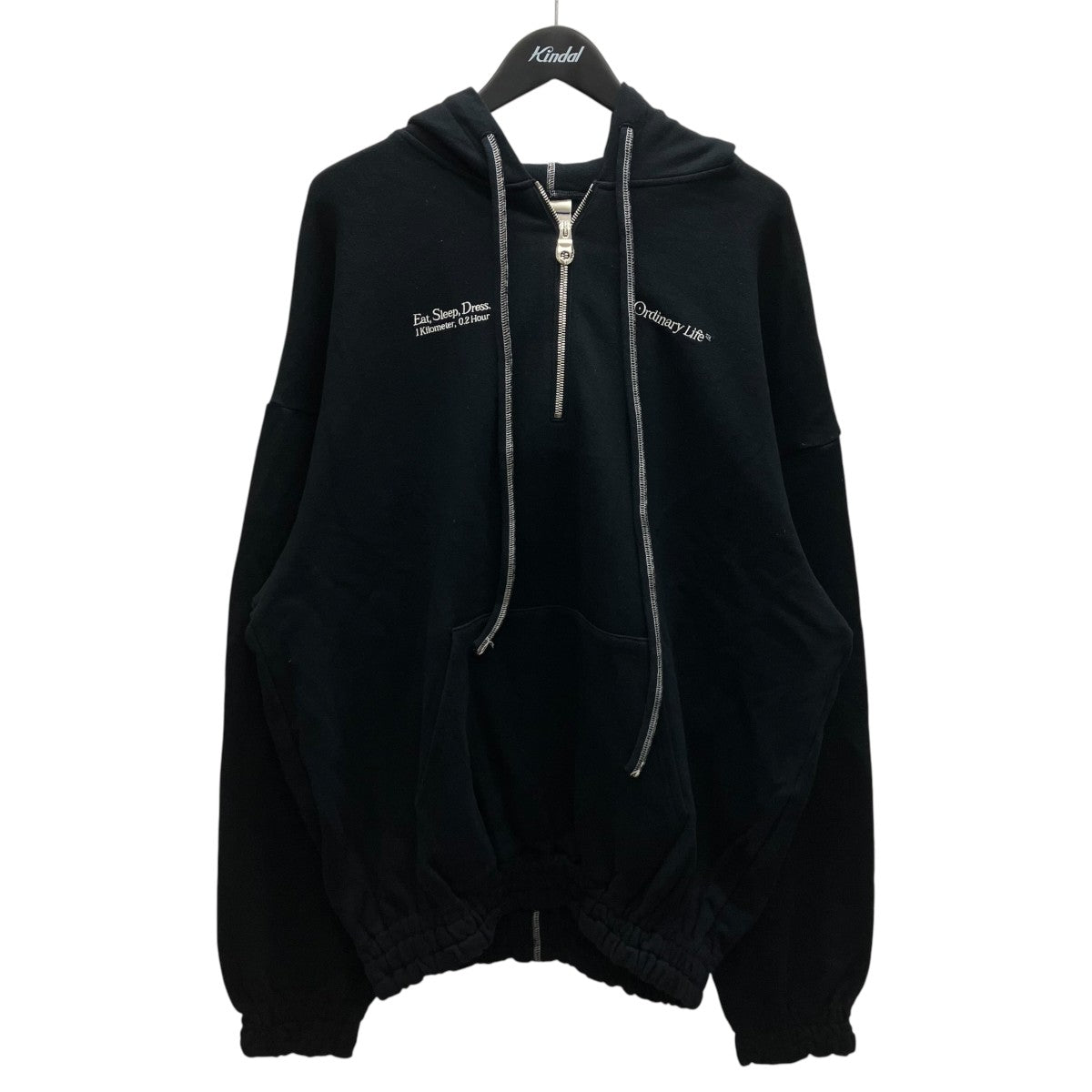 ORDINALY ZIP HOODIE ハーフジップパーカー