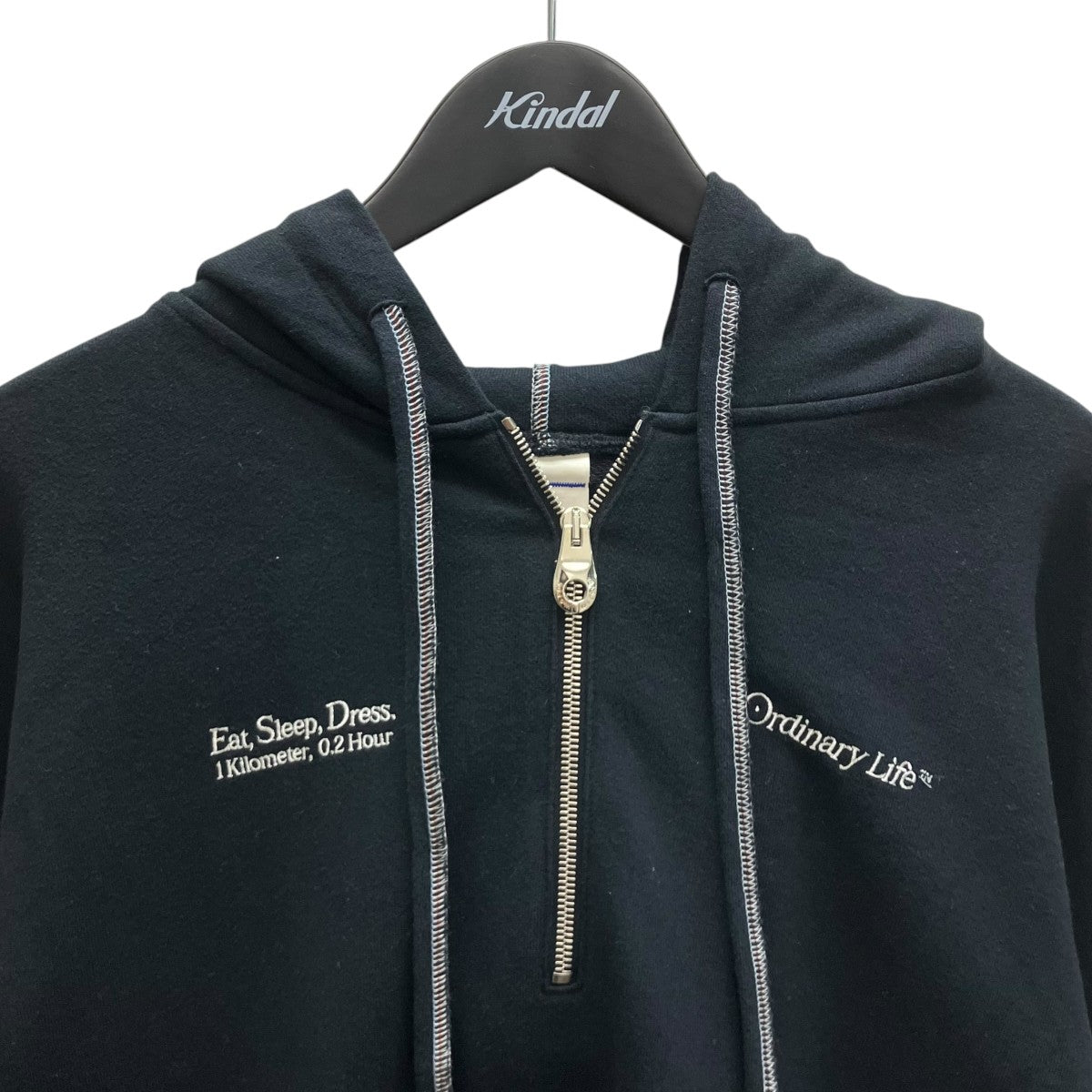 ORDINALY ZIP HOODIE ハーフジップパーカー