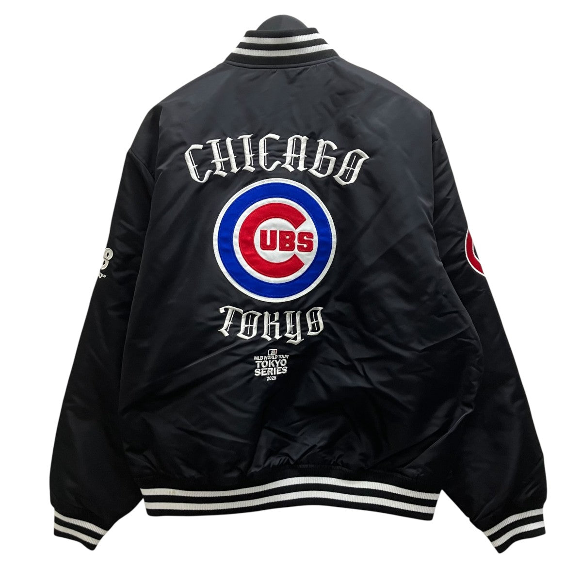 VARSITY JKT CHICUB WTTS GR8   BLACK コーチジャケット