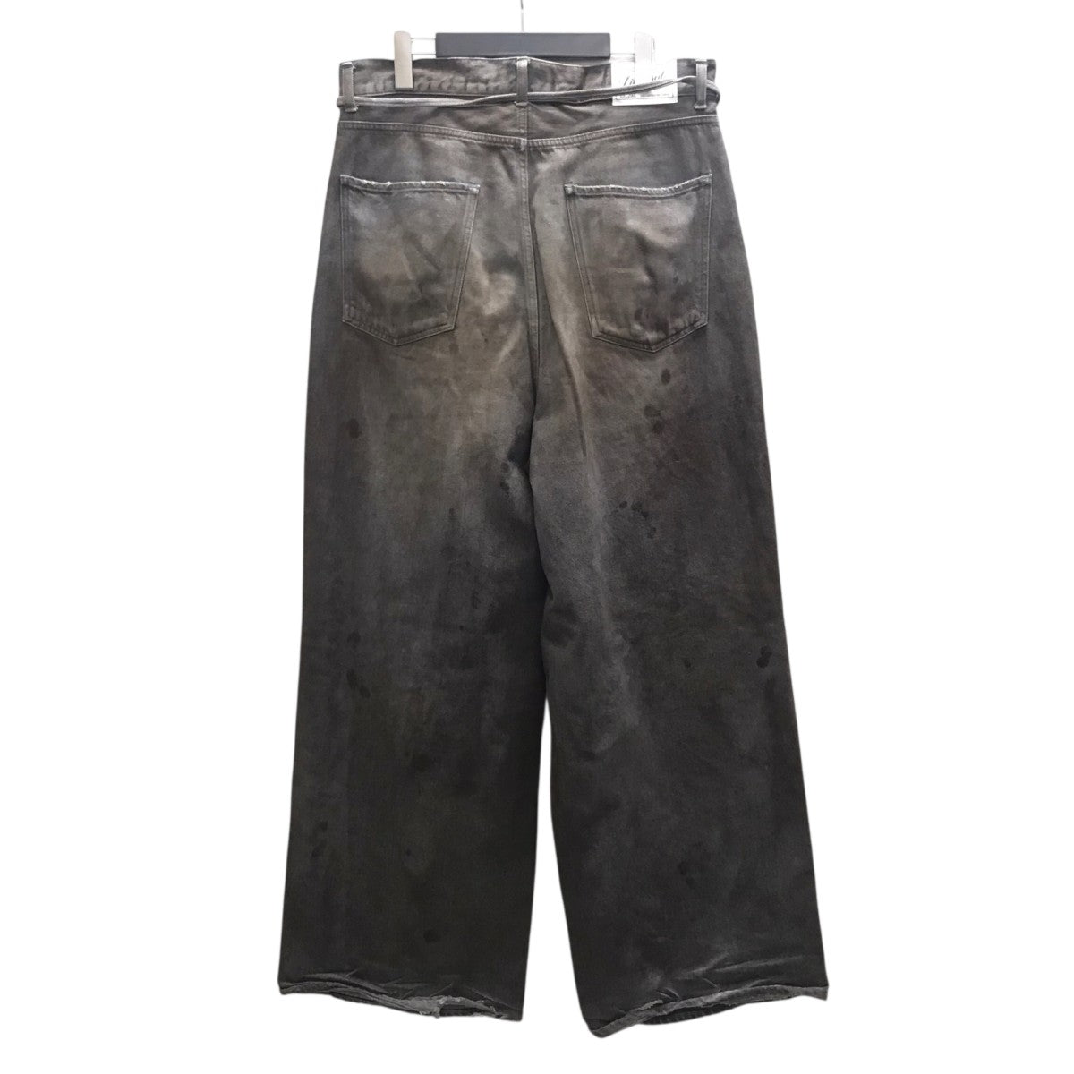CRASH DENIM PANTS ダメージ加工ワイドパンツ