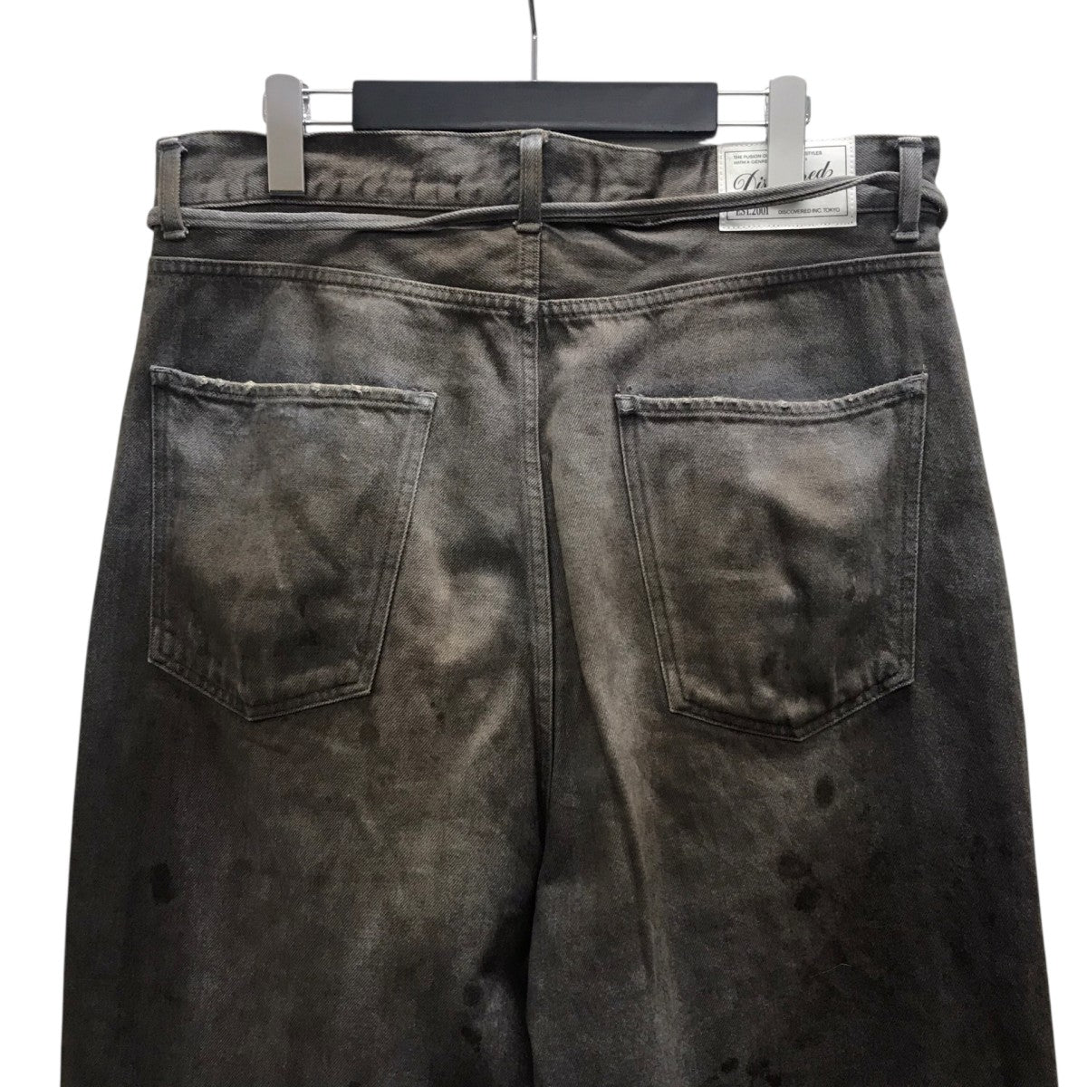 CRASH DENIM PANTS ダメージ加工ワイドパンツ