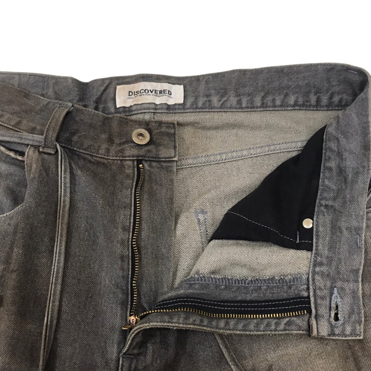 CRASH DENIM PANTS ダメージ加工ワイドパンツ