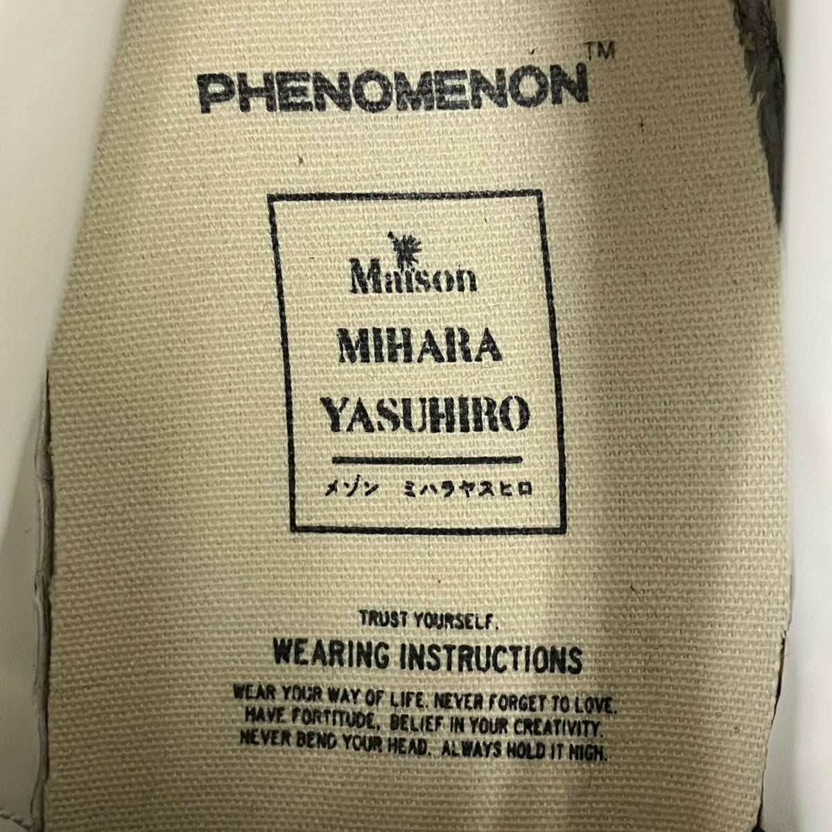 Maison MIHARA YASUHIRO×PHENOMENON ローカットスニーカー 古着・中古-6枚目のアイテム画像