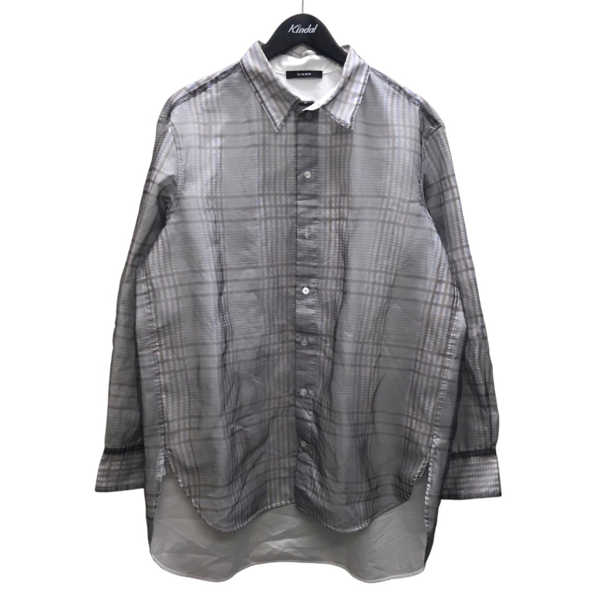 CHECK SHEER LAYERED SHIRT シアーチェックシャツ