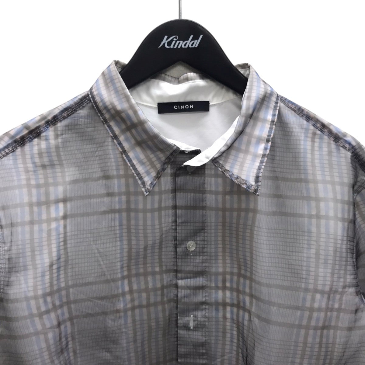 CHECK SHEER LAYERED SHIRT シアーチェックシャツ