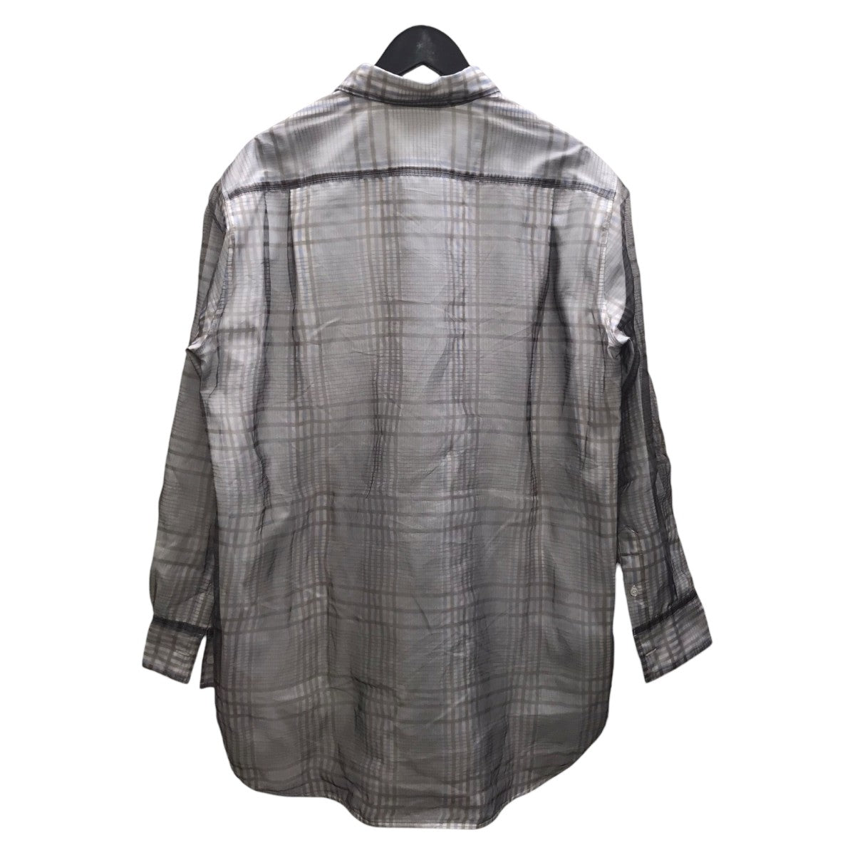 CHECK SHEER LAYERED SHIRT シアーチェックシャツ