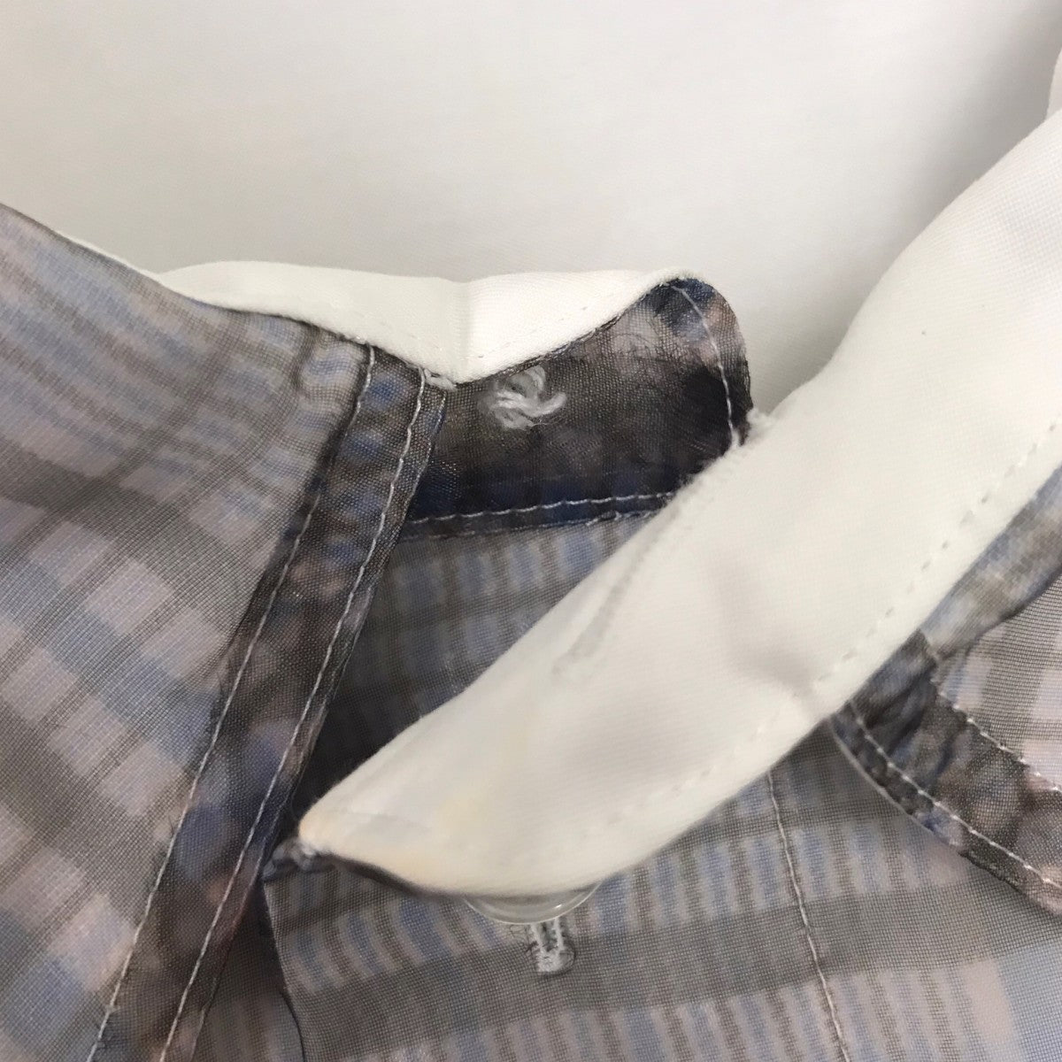 CHECK SHEER LAYERED SHIRT シアーチェックシャツ