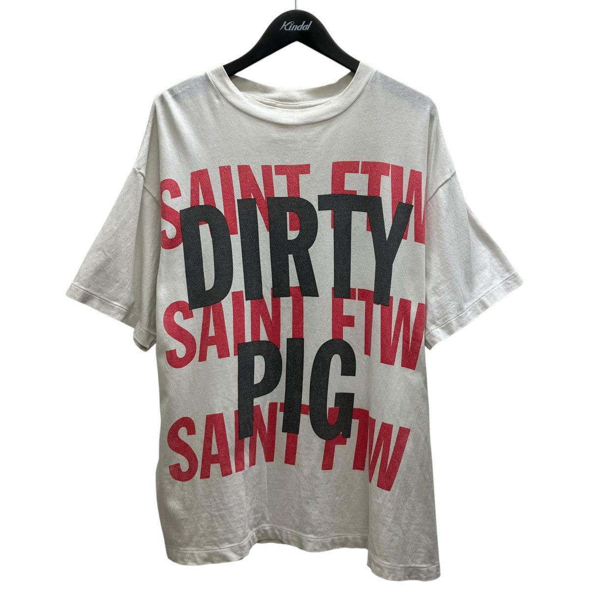 S S TEE DIRTY PIGプリントTシャツ