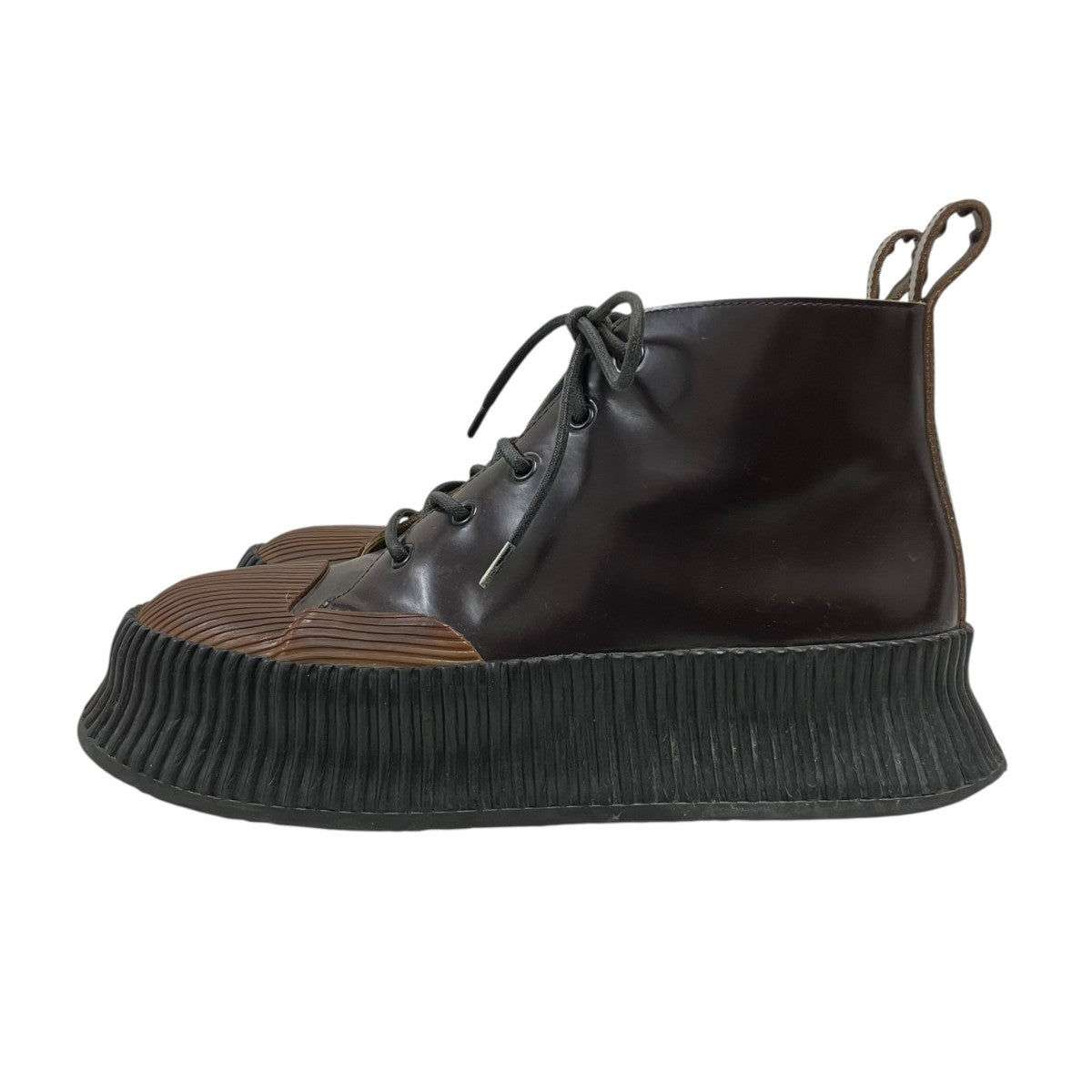 JIL SANDER レザースニーカー 古着・中古-3枚目のアイテム画像