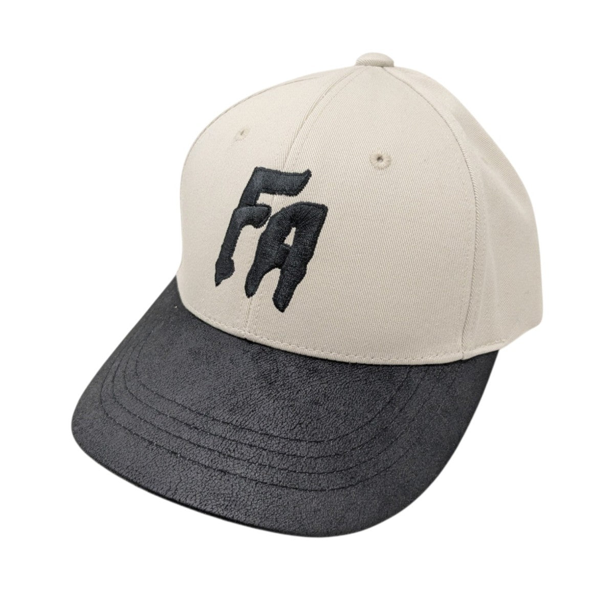 FAUX LEATHER 2 TONE CAPキャップ