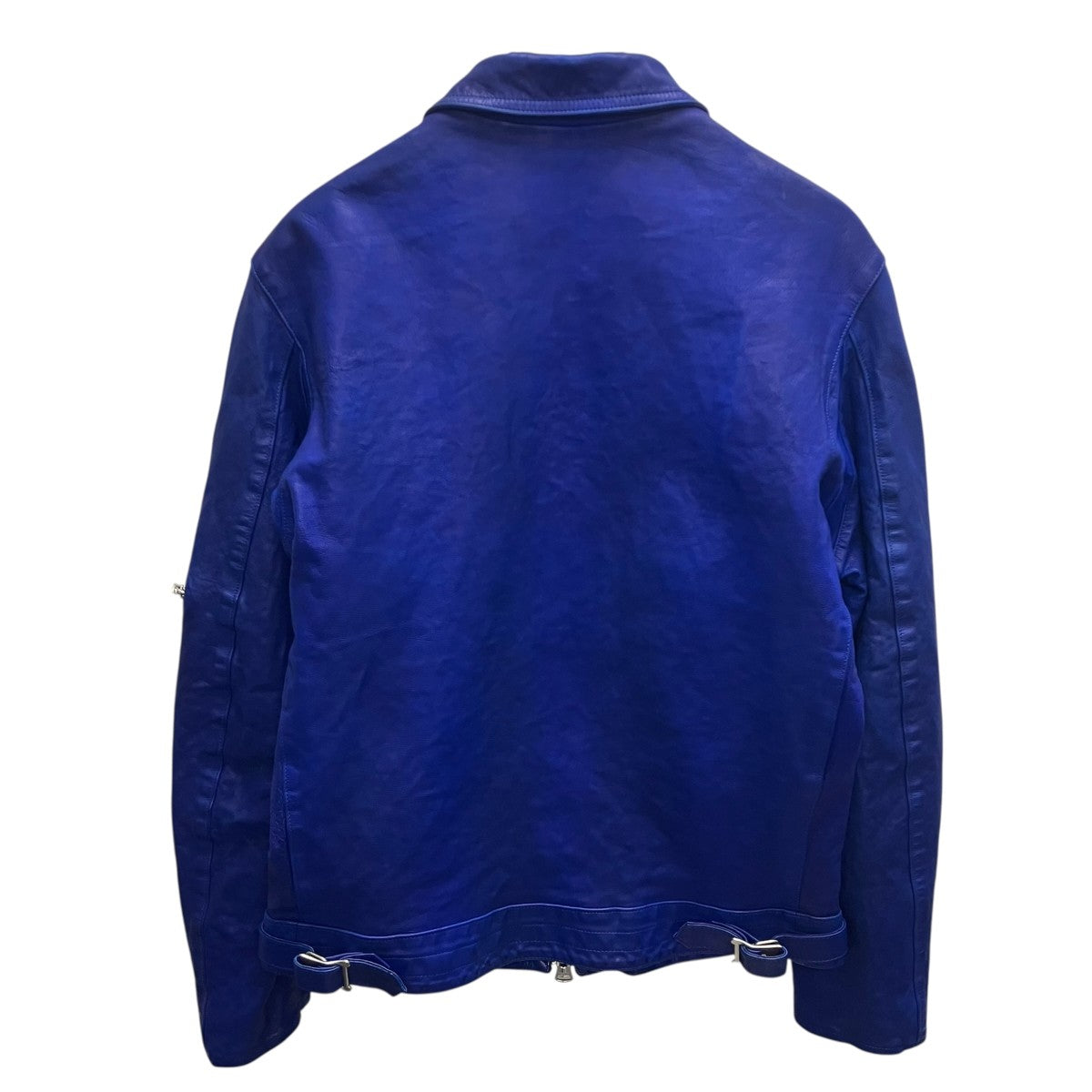 Yohji Yamamoto pour homme BL JAPAN CALF SKIN GARMENT DYED SINGLE RIDERS ジャパンカーフタンニンレザーライダースジャケット 古着・中古-3枚目のアイテム画像