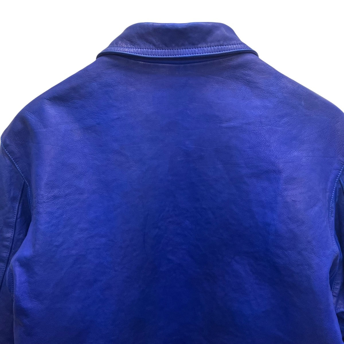 Yohji Yamamoto pour homme BL JAPAN CALF SKIN GARMENT DYED SINGLE RIDERS ジャパンカーフタンニンレザーライダースジャケット 古着・中古-4枚目のアイテム画像