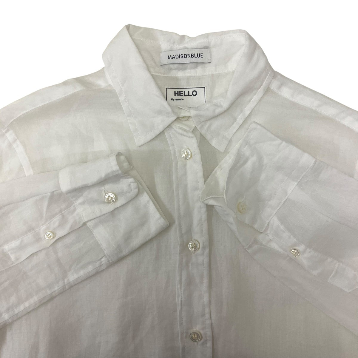 MADISON BLUE MADAME SHIRT RAMIEリネンシャツ 古着・中古-5枚目のアイテム画像