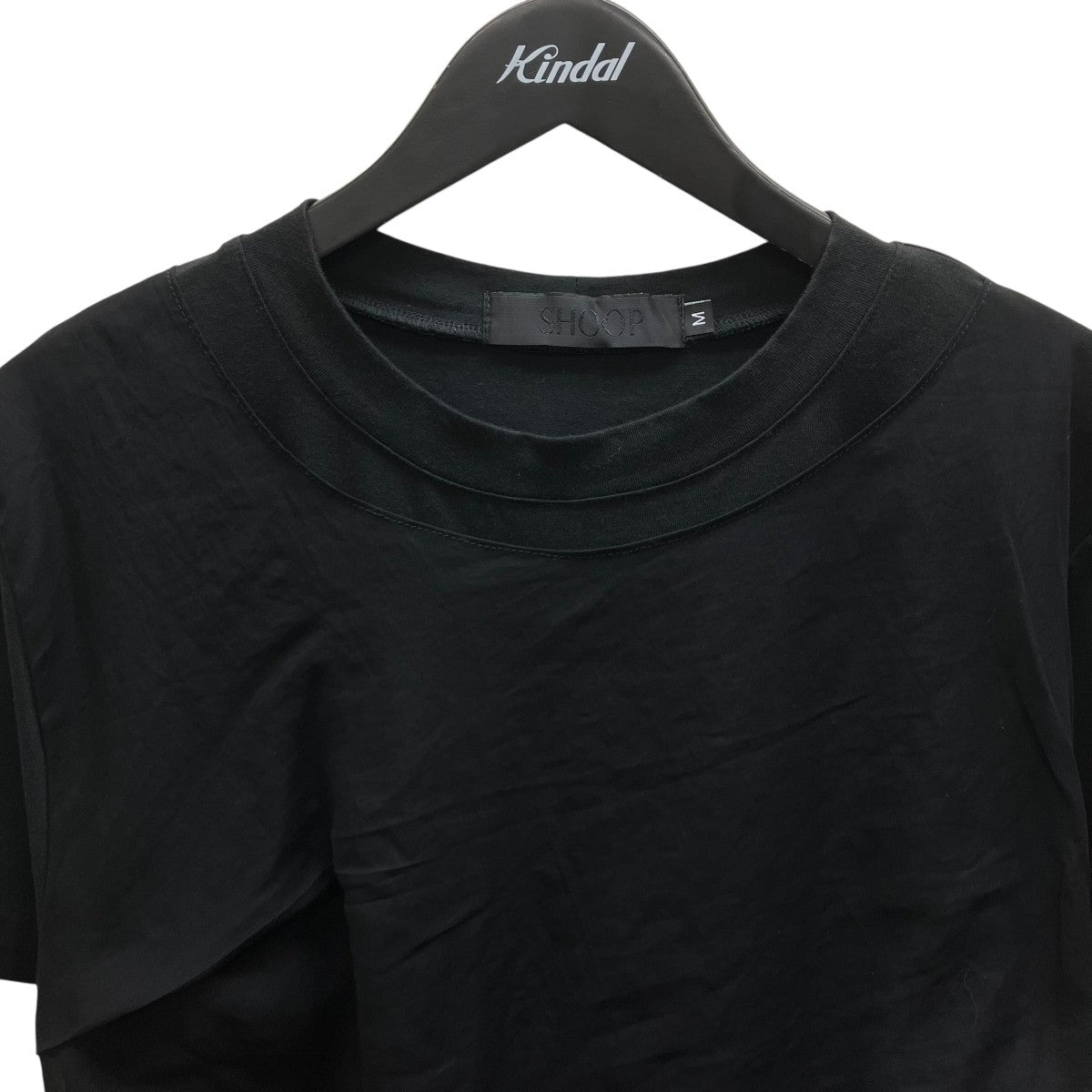 26SSLAYERED DRAPE T-SHIRT ? BLACK 半袖カットソー