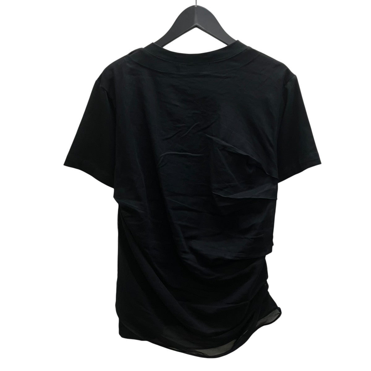 26SSLAYERED DRAPE T-SHIRT ? BLACK 半袖カットソー