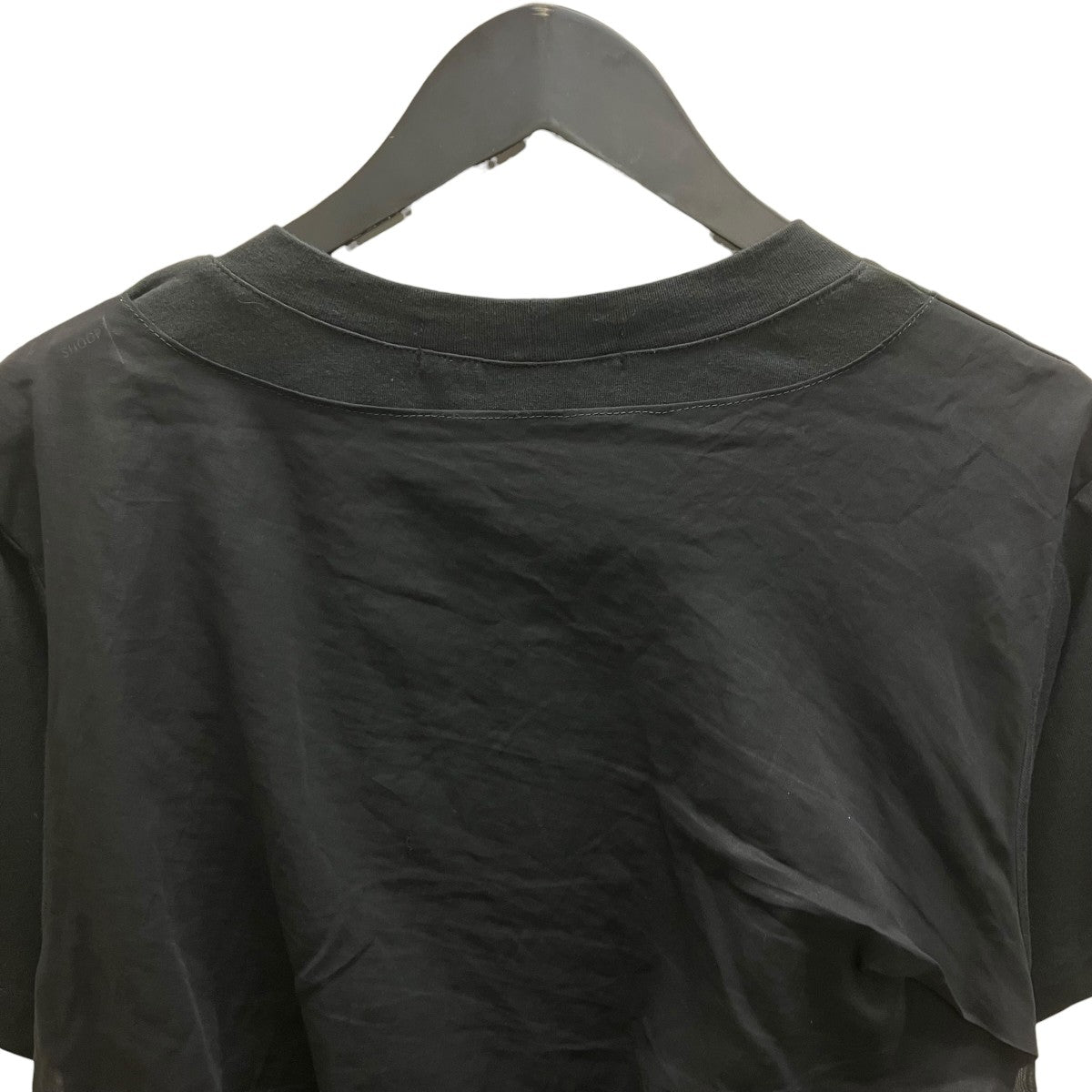 26SSLAYERED DRAPE T-SHIRT ? BLACK 半袖カットソー