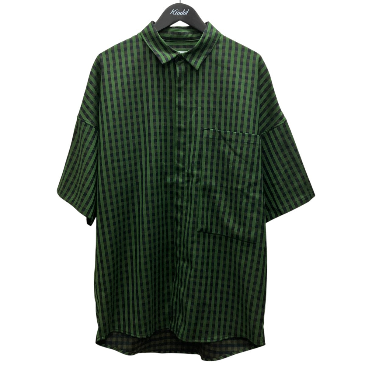 BIG POCKET STRIPE SHIRT 半袖チェックシャツ
