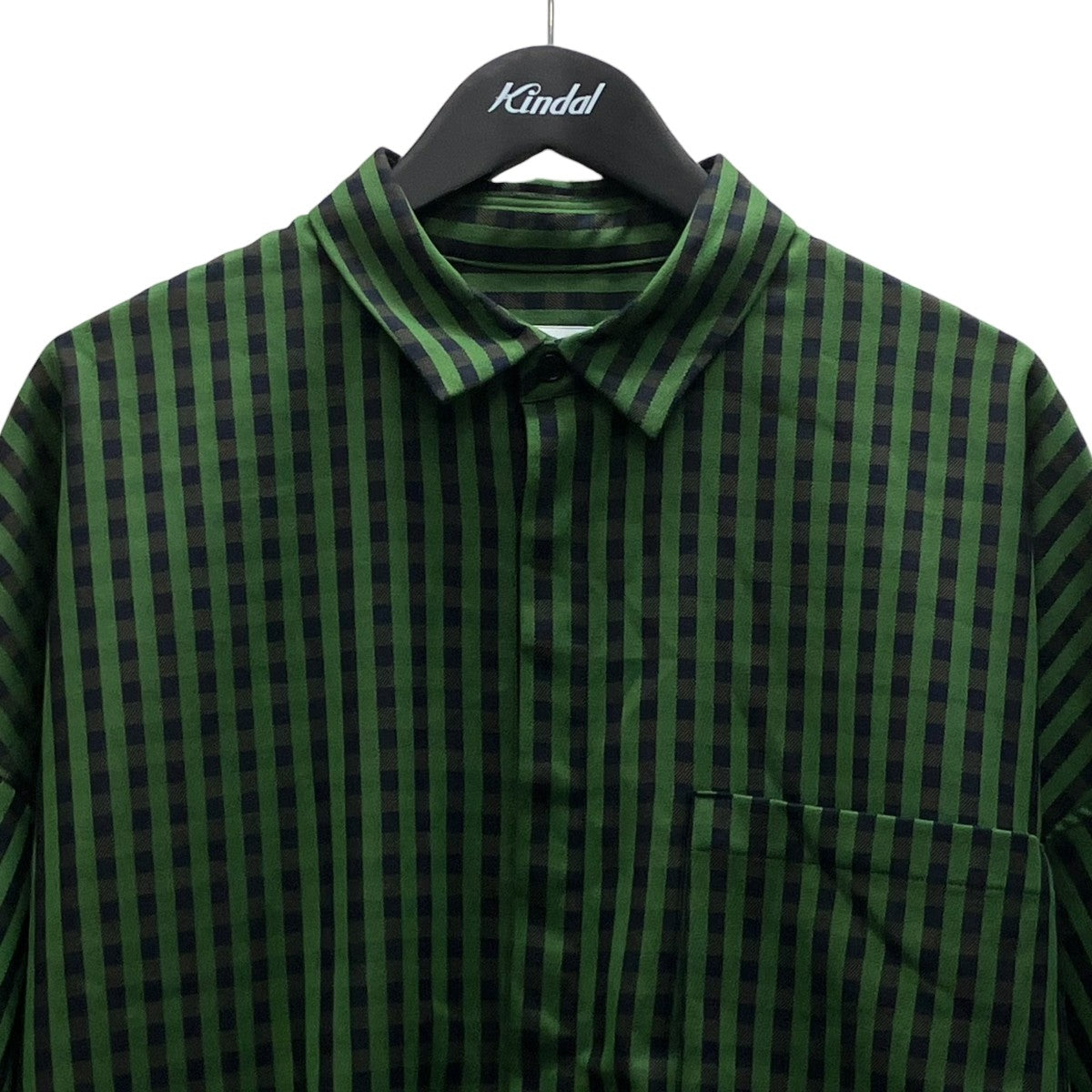 BIG POCKET STRIPE SHIRT 半袖チェックシャツ